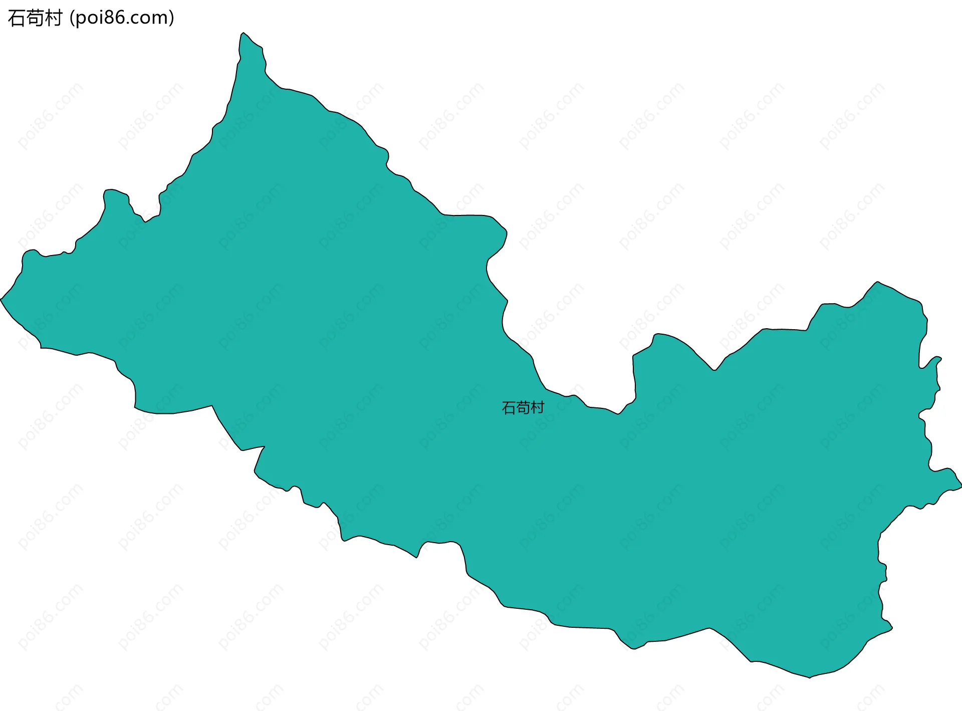 石苟村边界地图