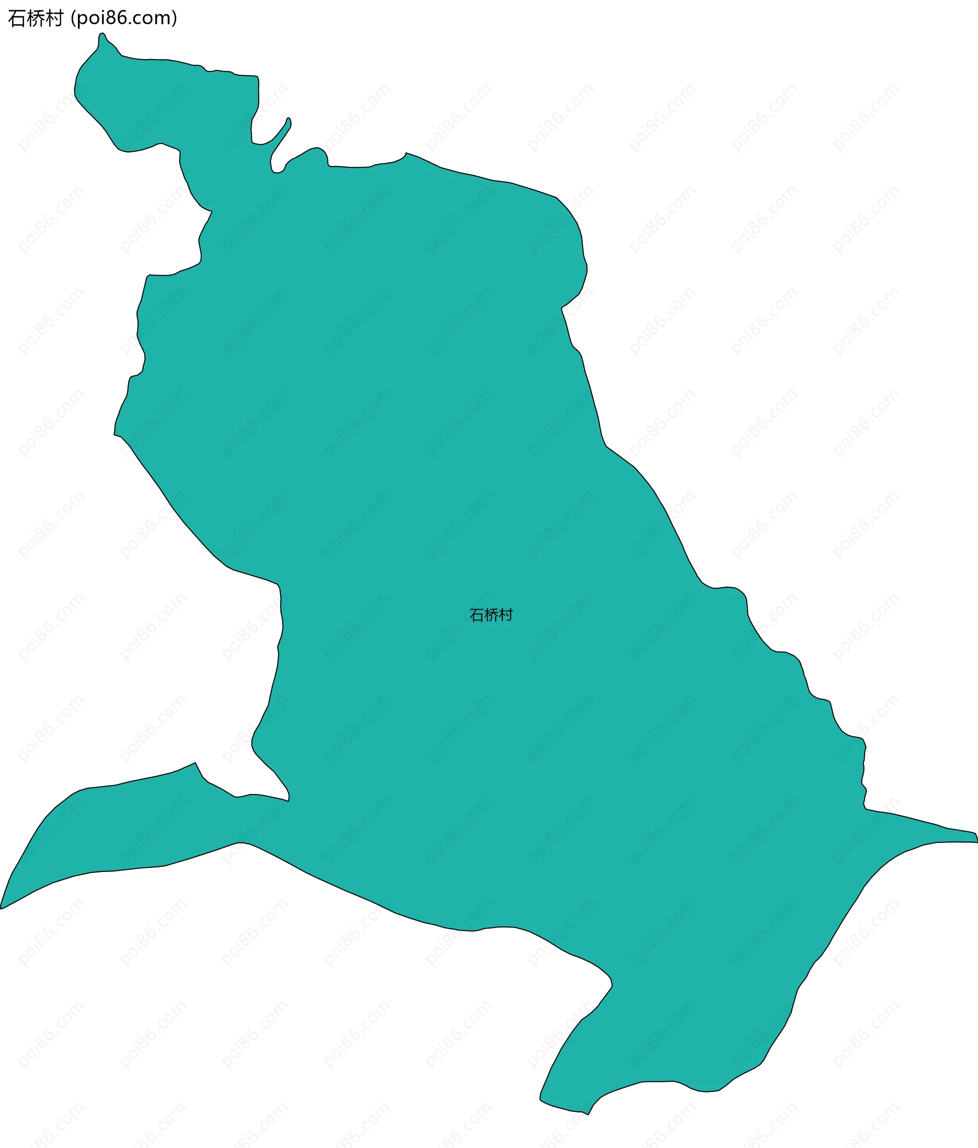 石桥村边界地图