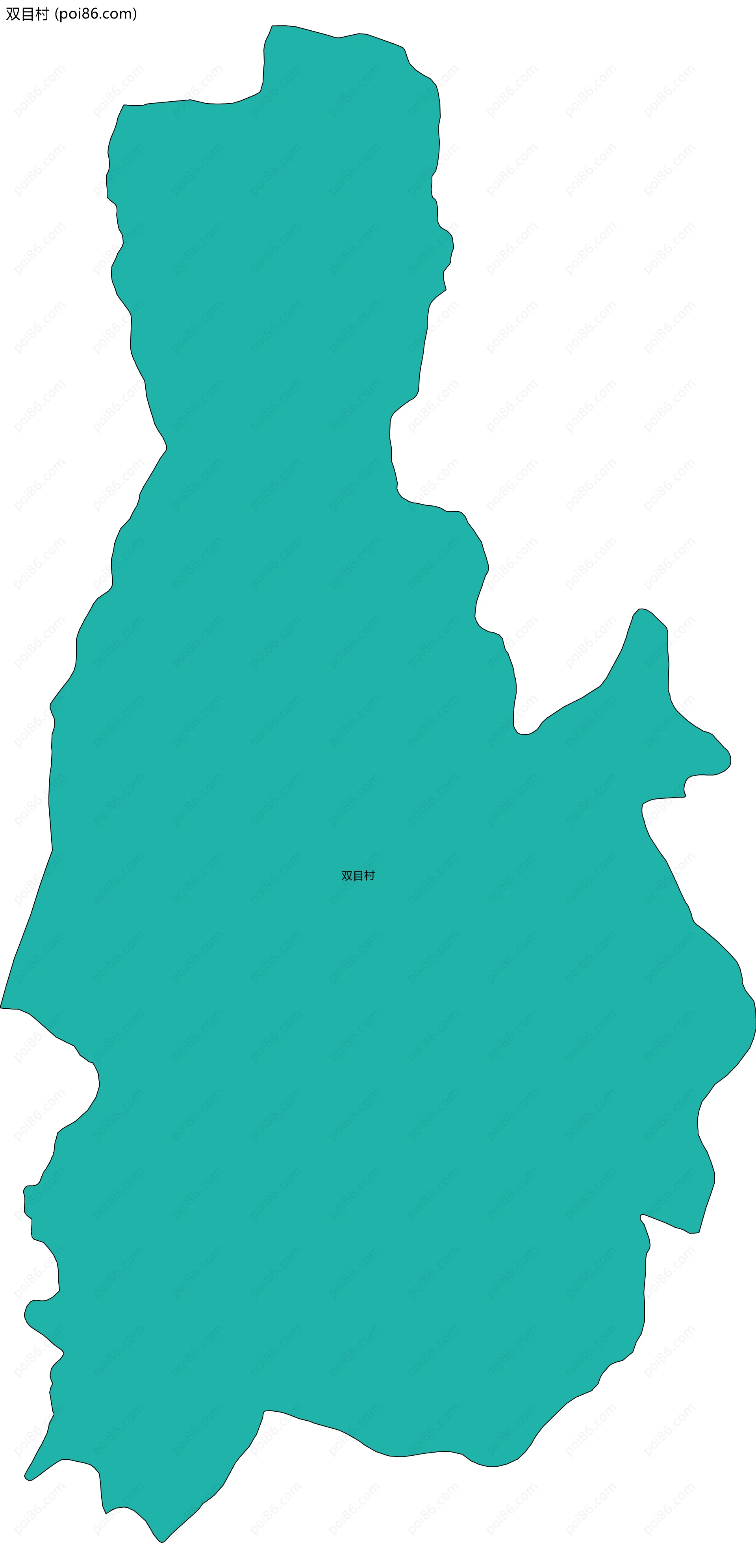 双目村边界地图