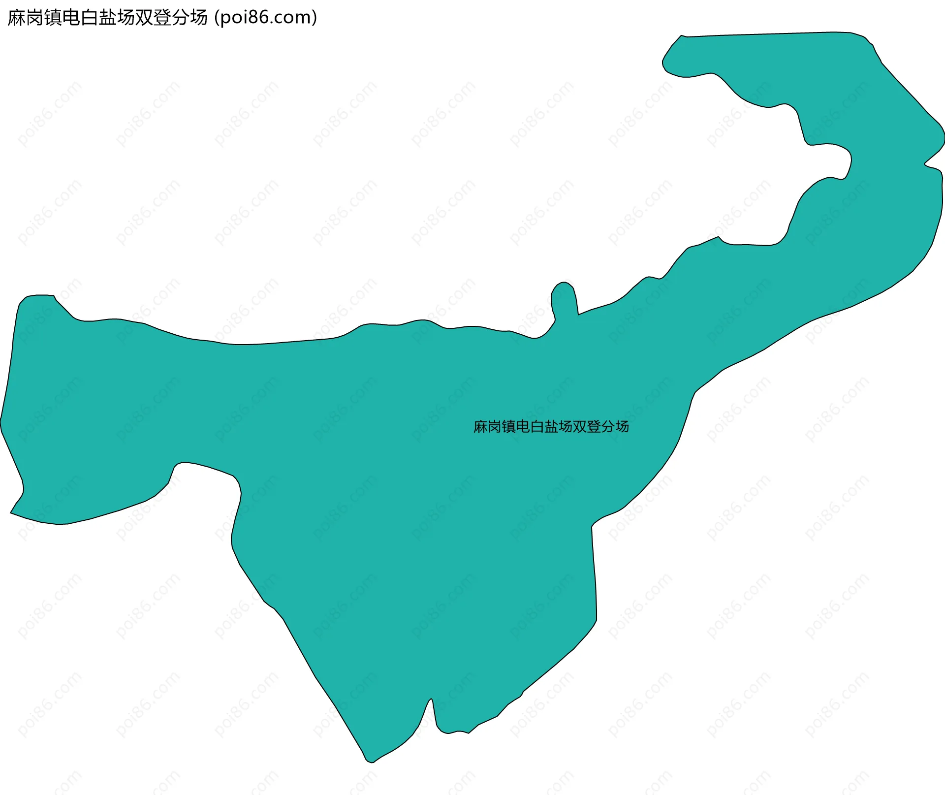 麻岗镇电白盐场双登分场边界地图