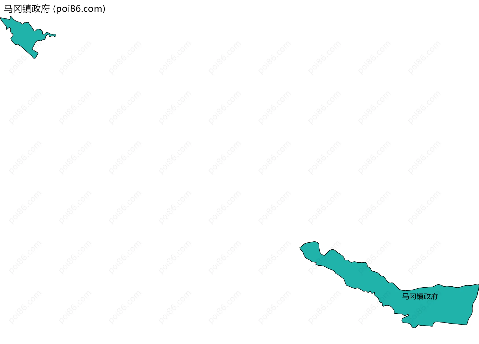 马冈镇政府边界地图