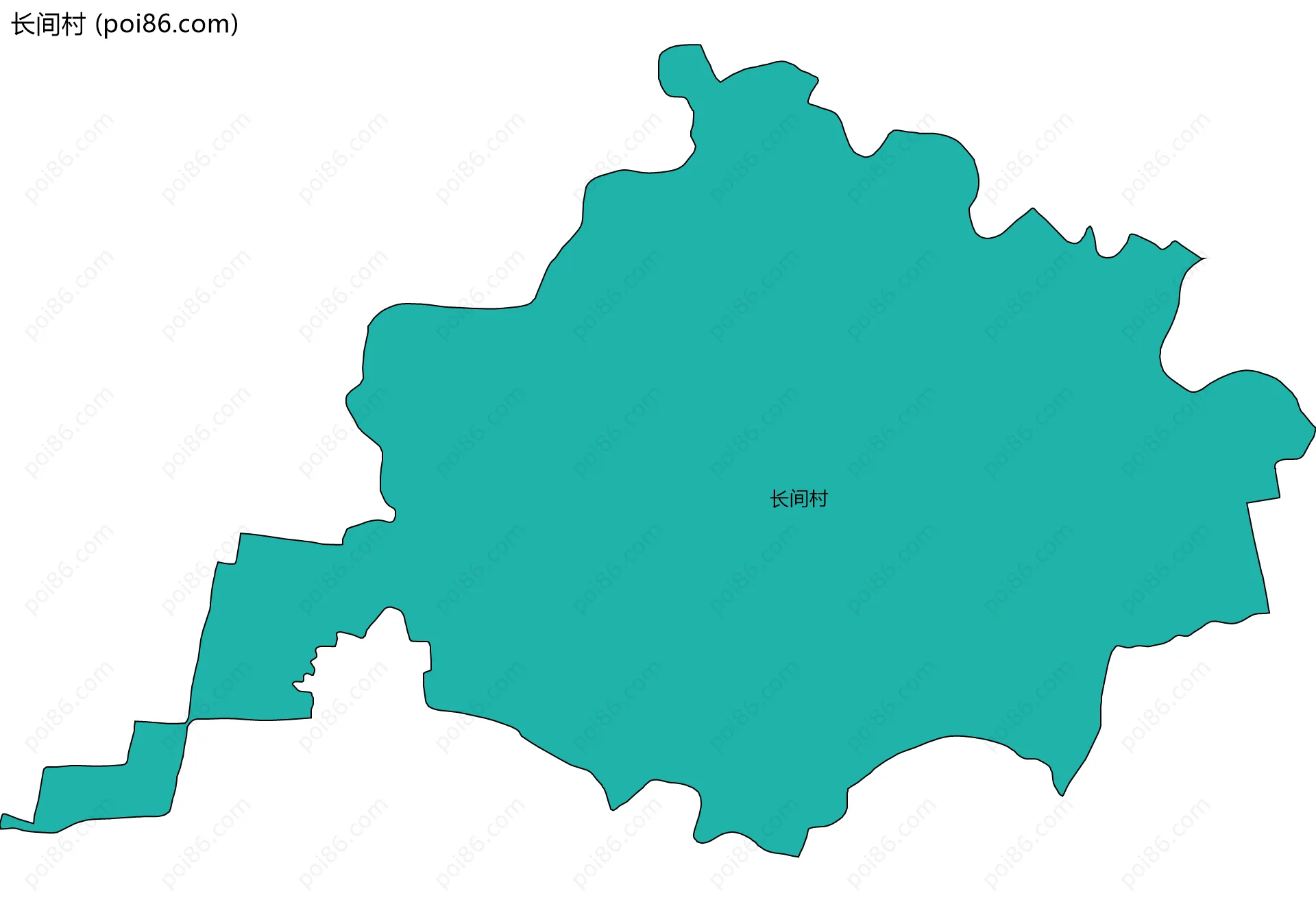 长间村边界地图