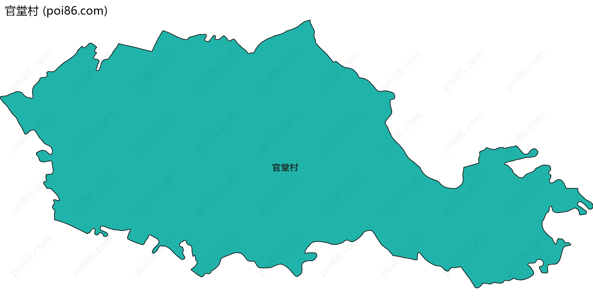 官堂村边界地图