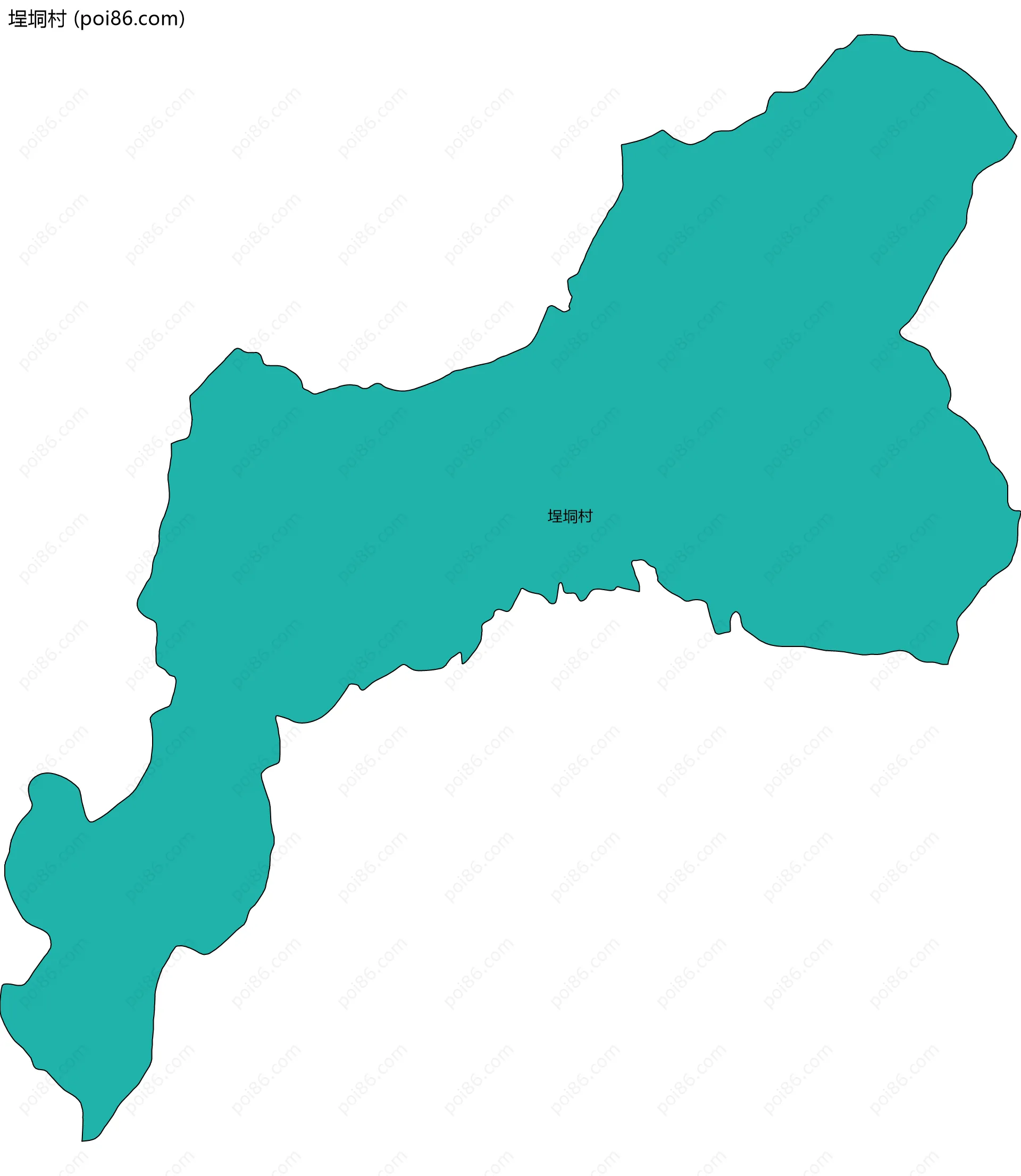 埕垌村边界地图