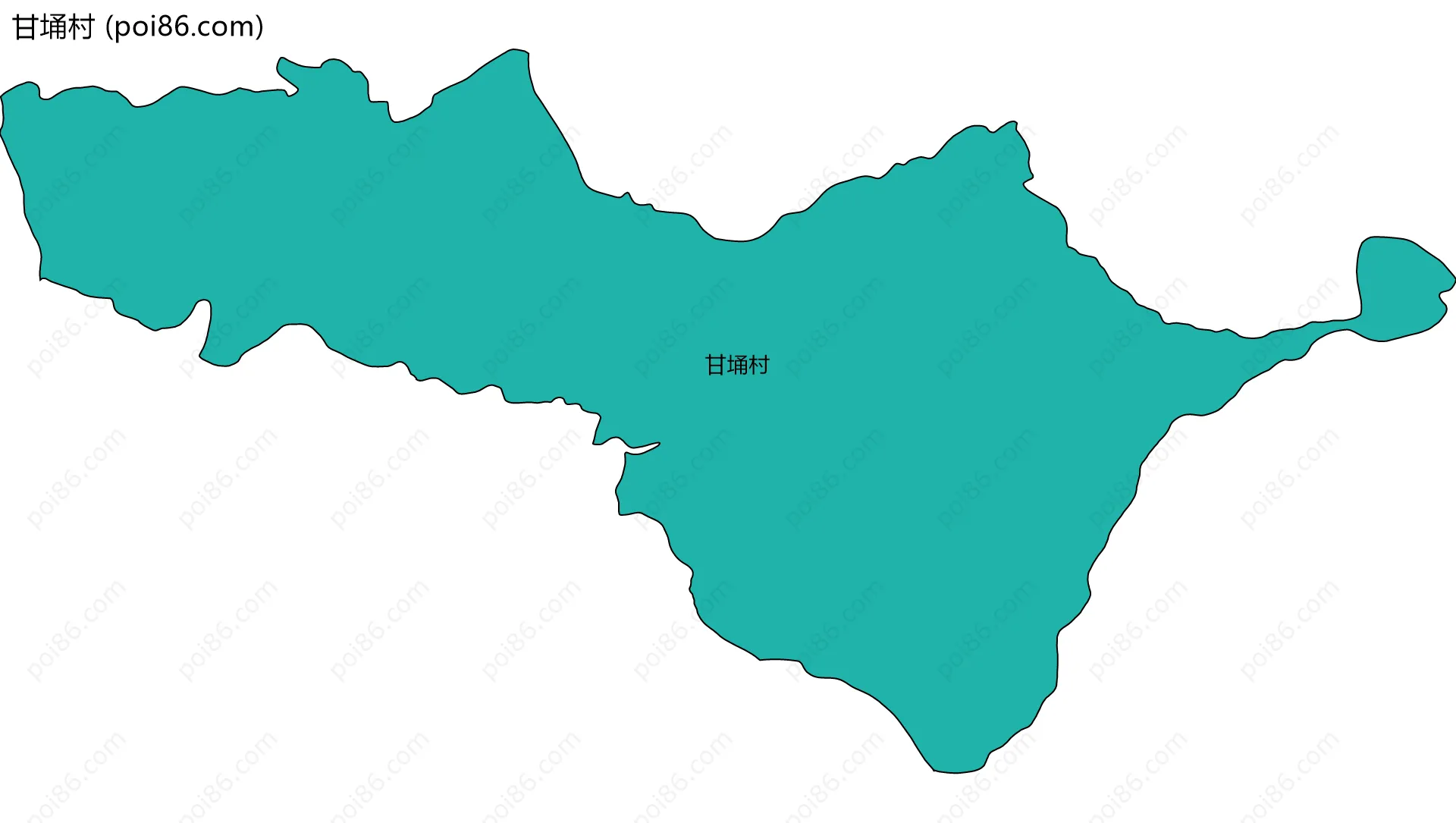 甘埇村边界地图