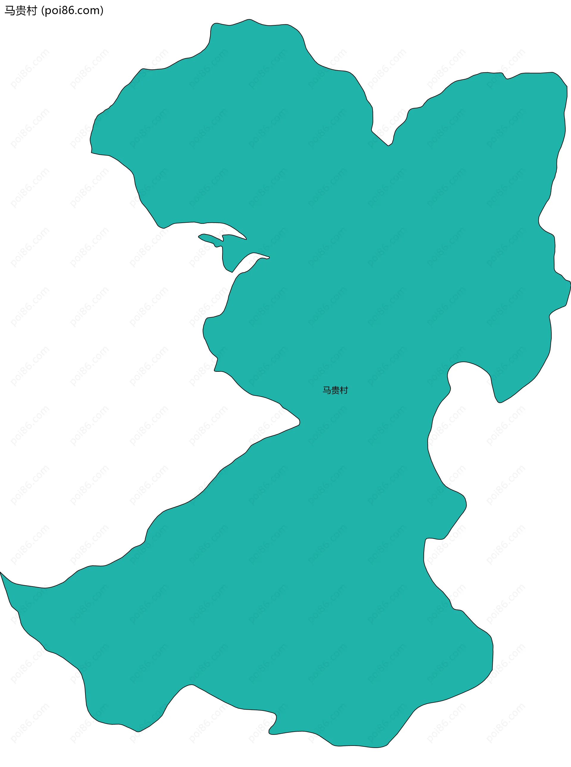 马贵村边界地图