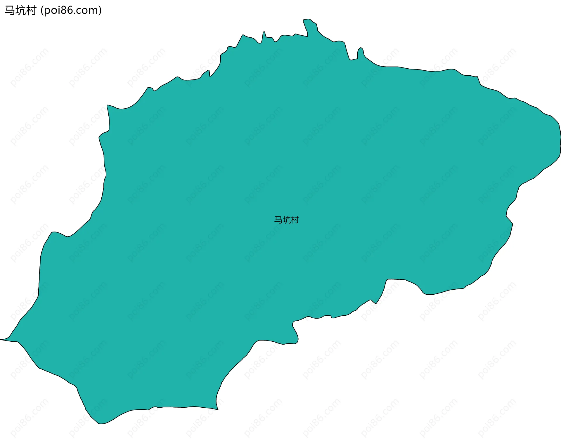 马坑村边界地图