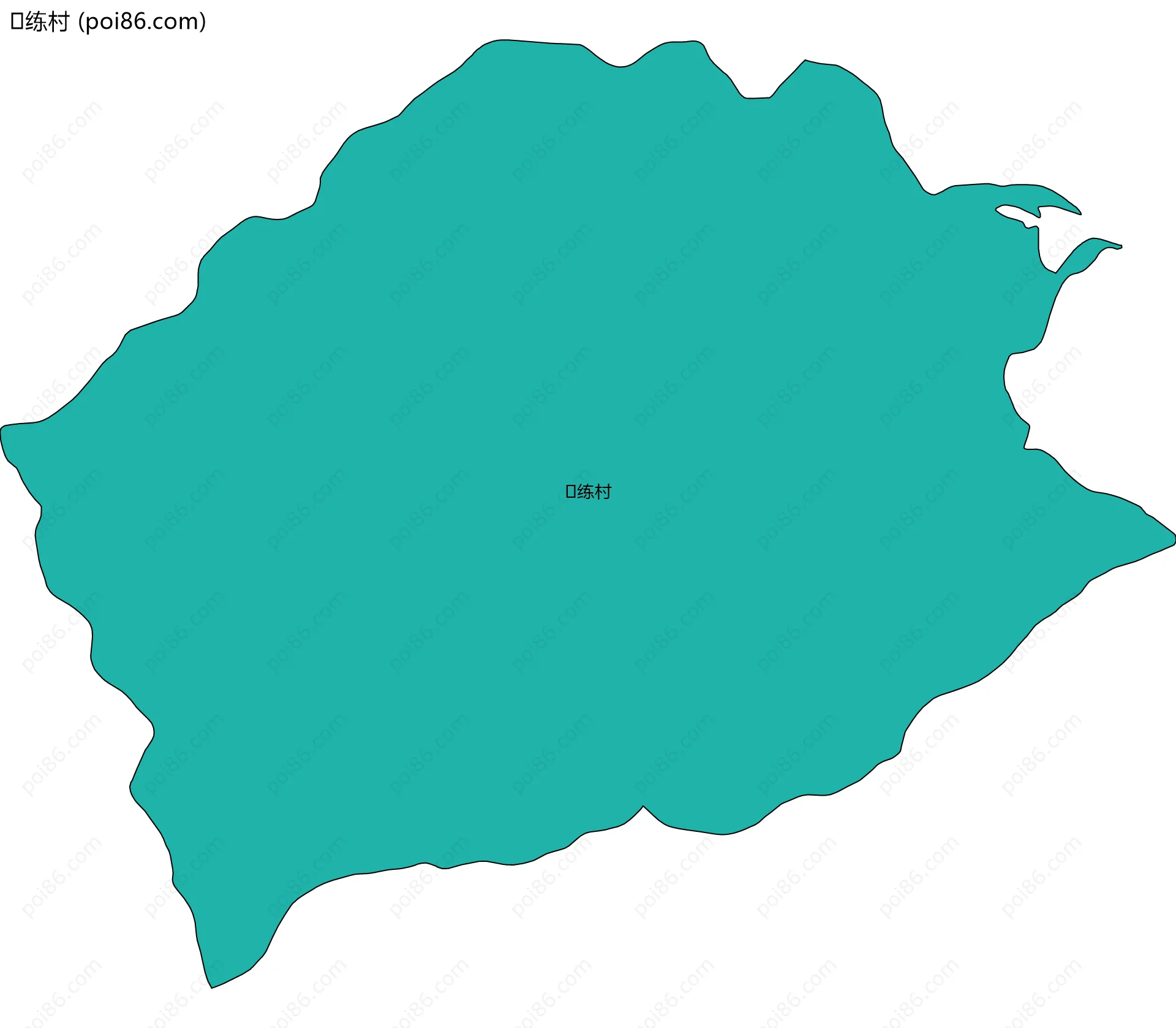 练村边界地图