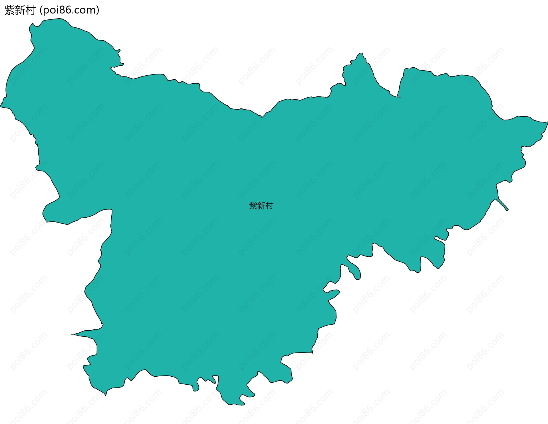 紫新村边界地图