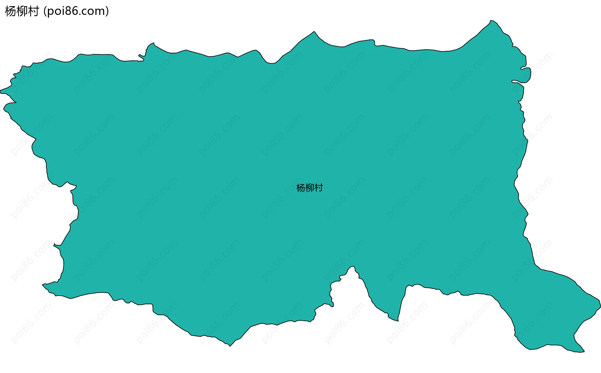 杨柳村边界地图