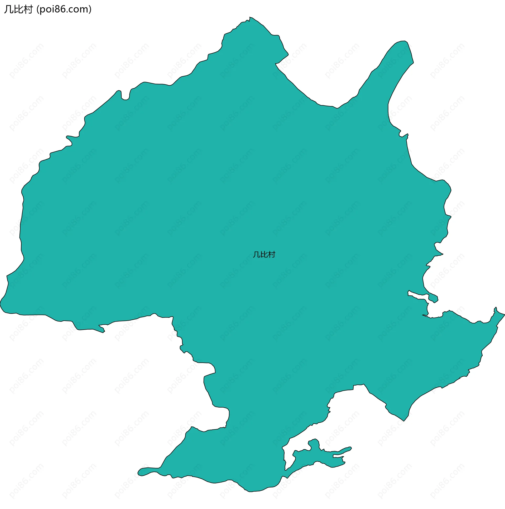 几比村边界地图