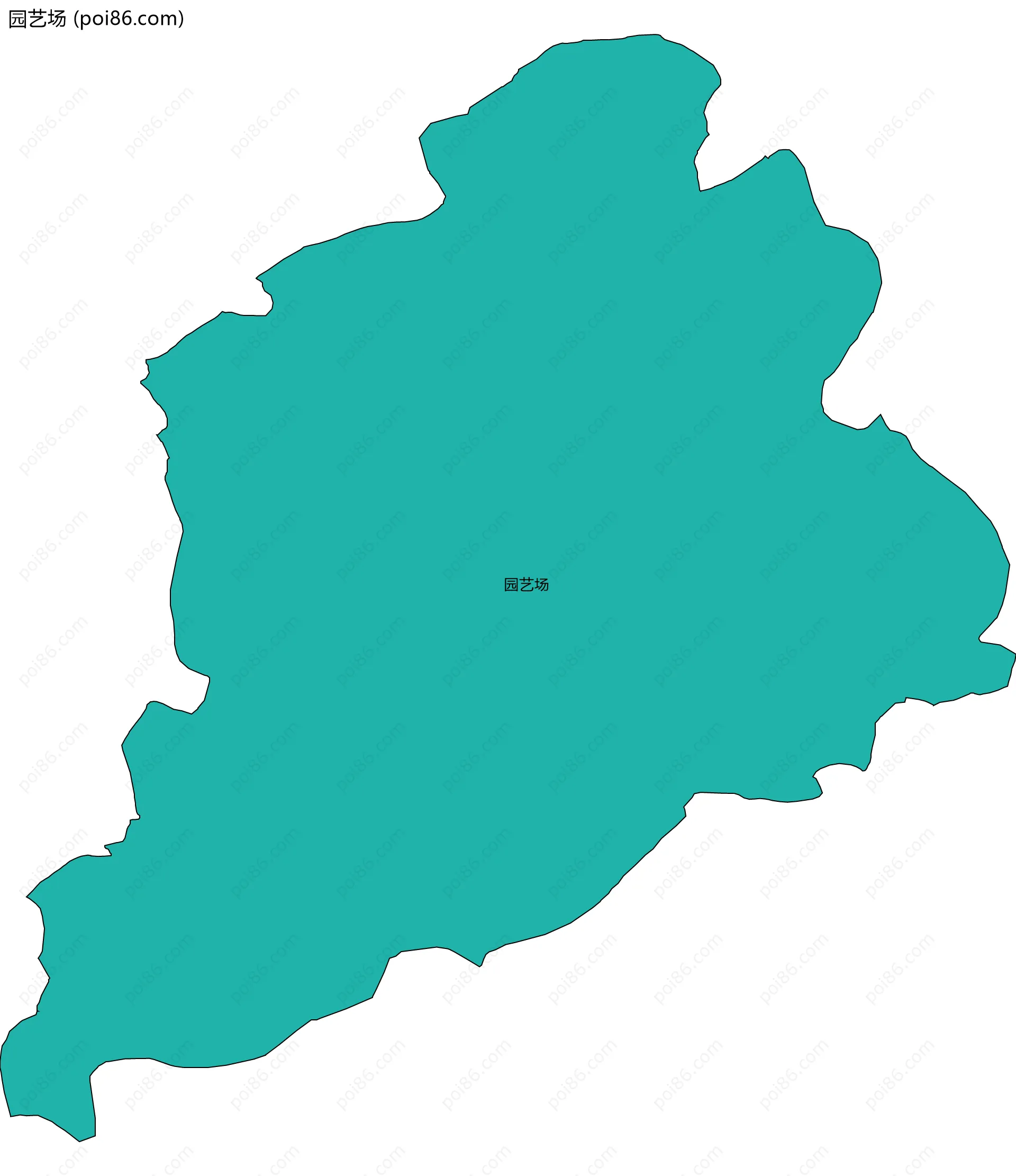 园艺场边界地图