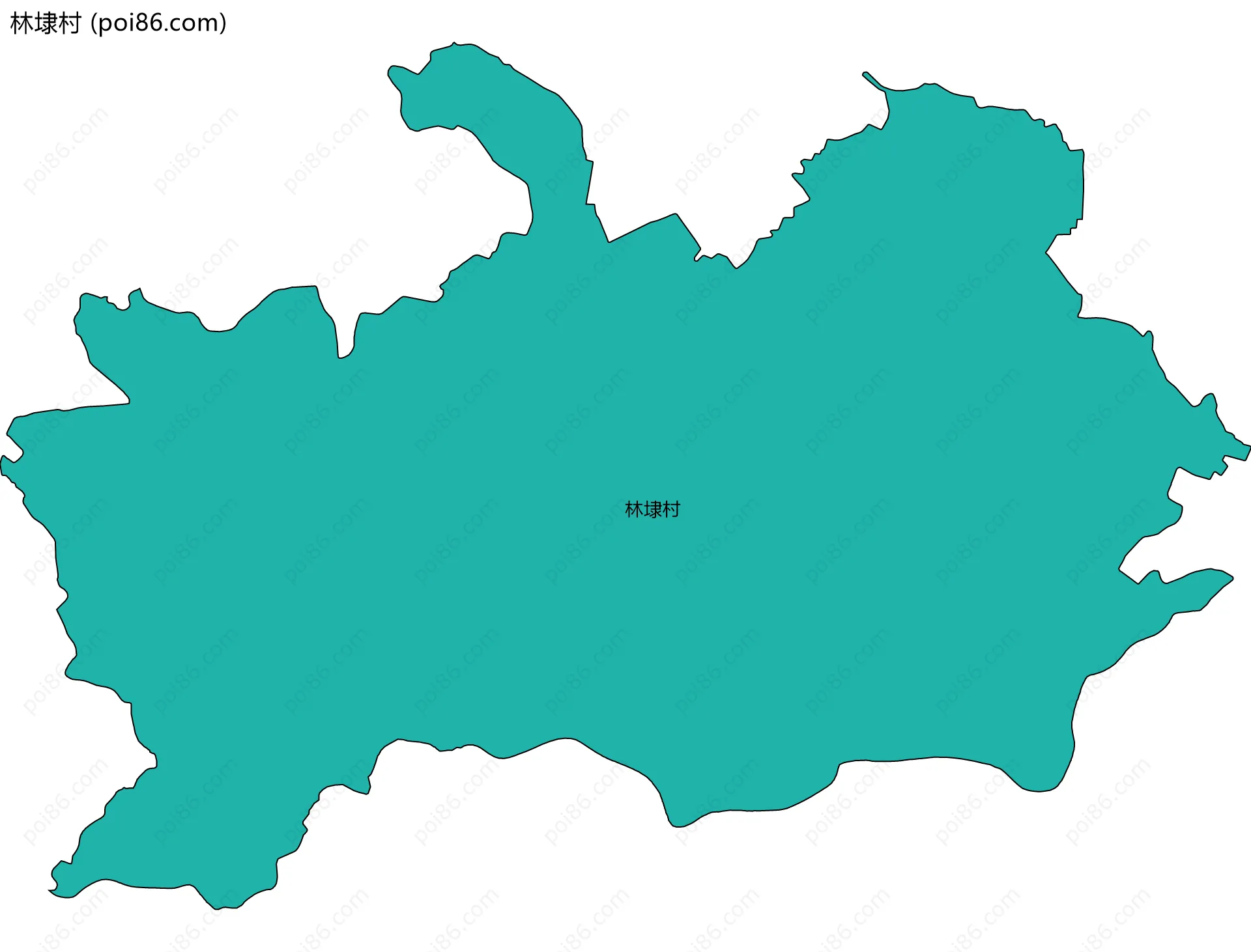 林埭村边界地图