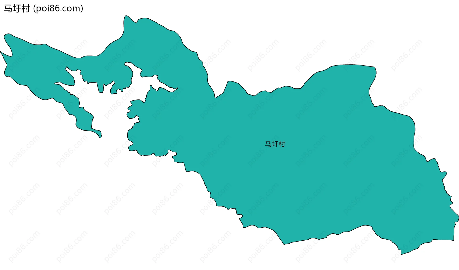 马圩村边界地图