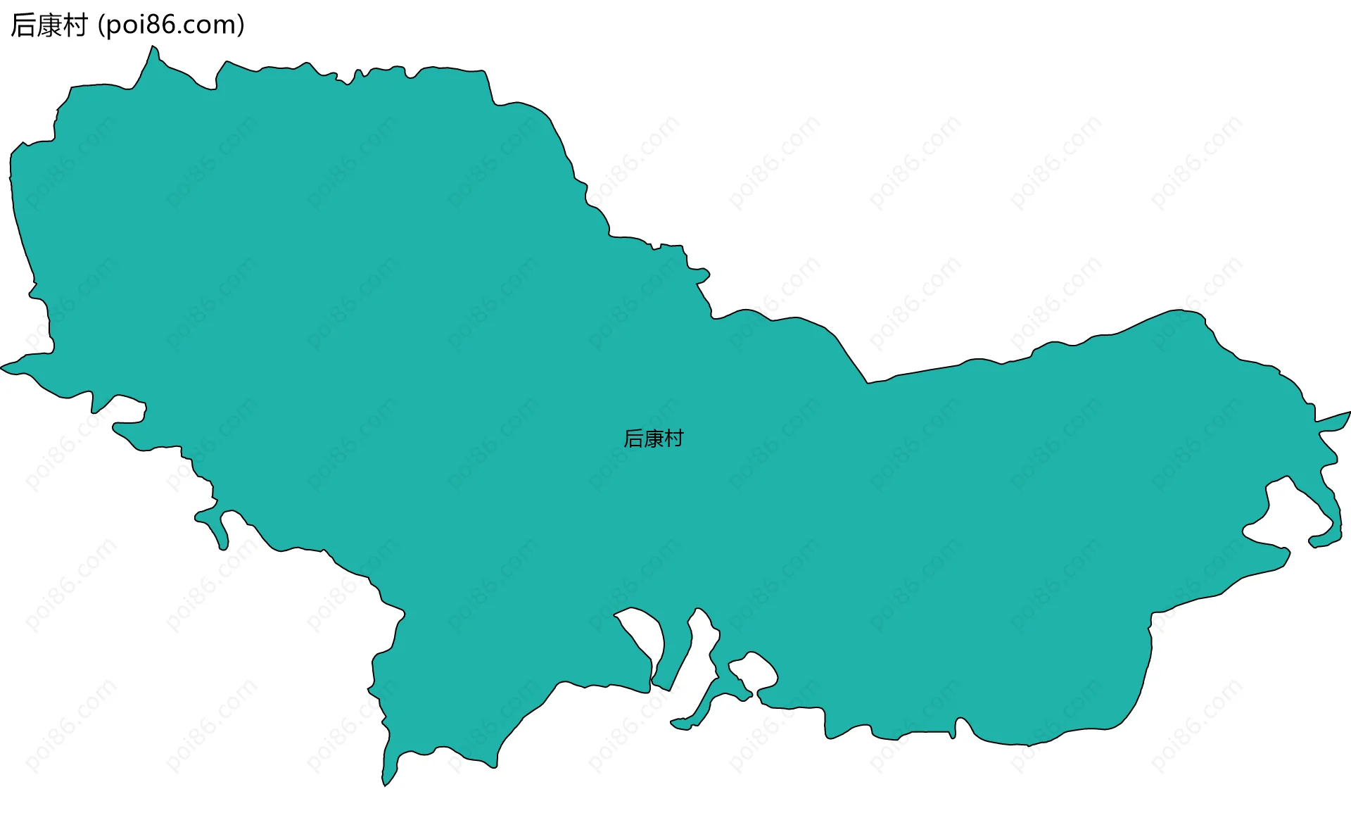 后康村边界地图