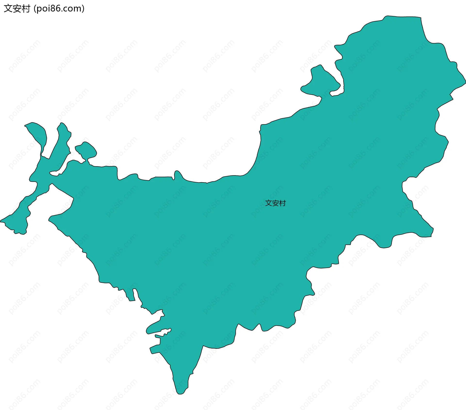 文安村边界地图
