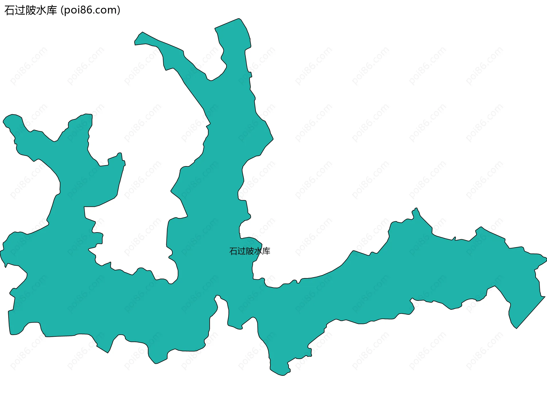 石过陂水库边界地图