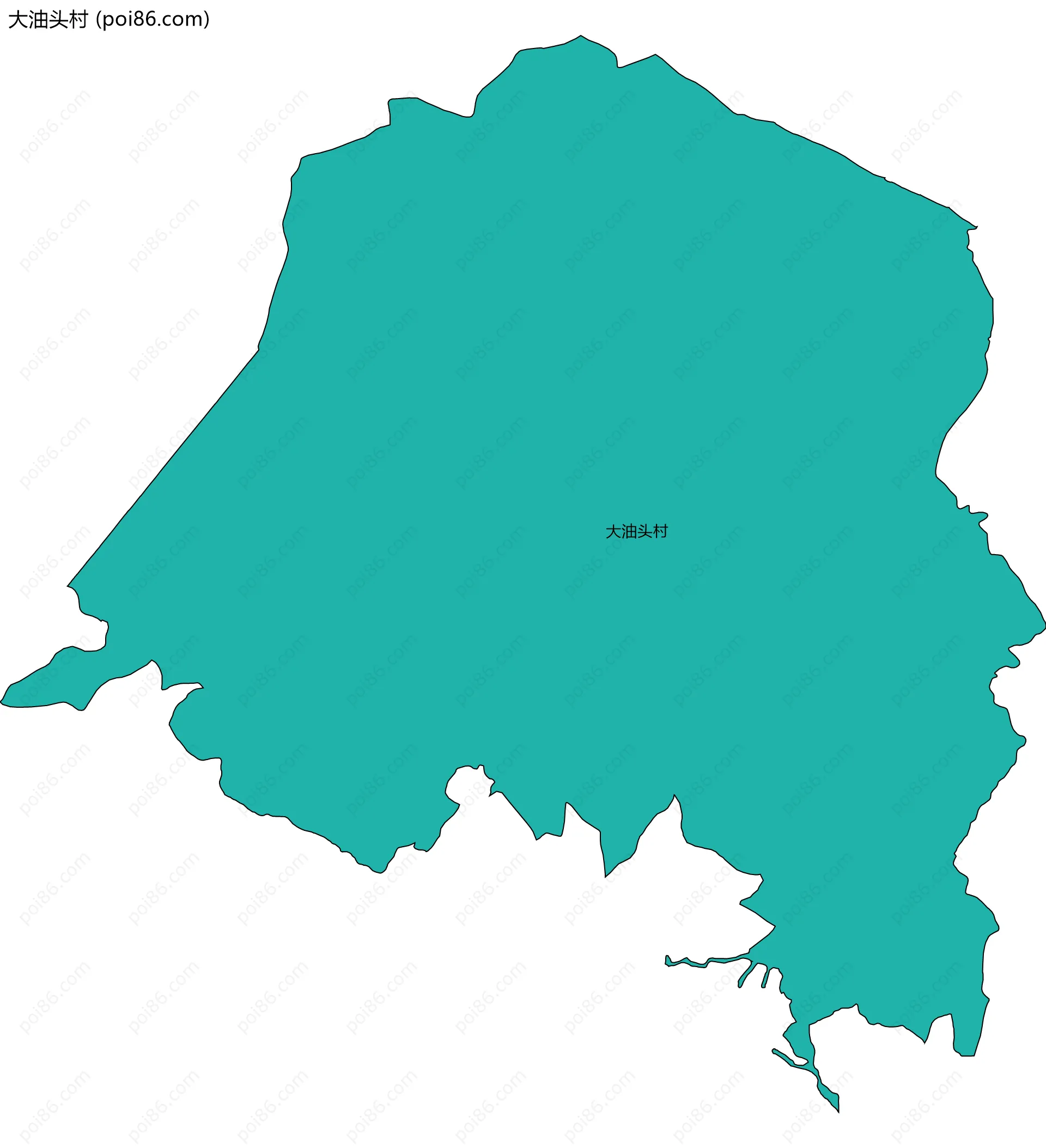 大油头村边界地图