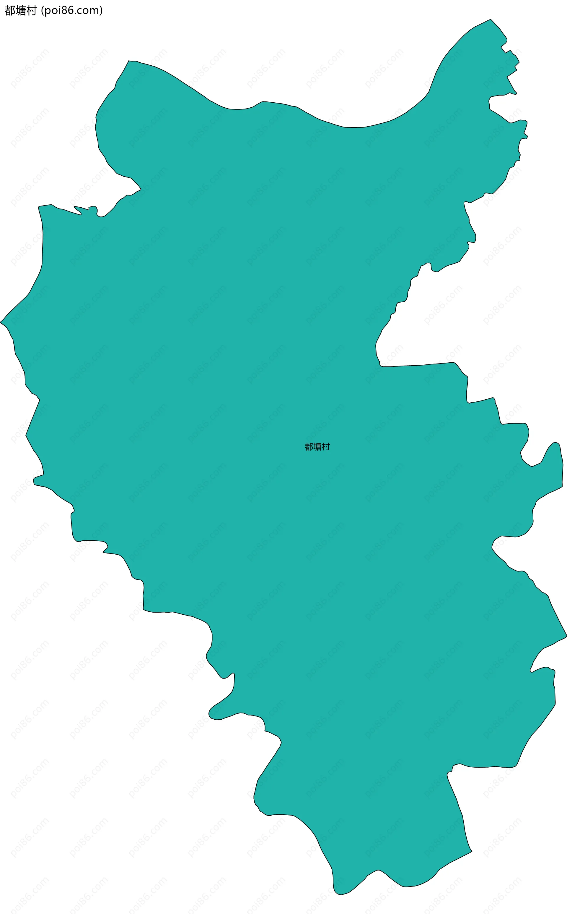 都塘村边界地图