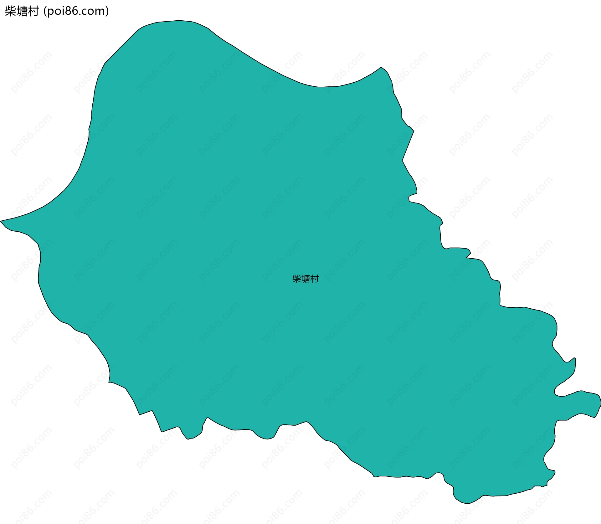 柴塘村边界地图