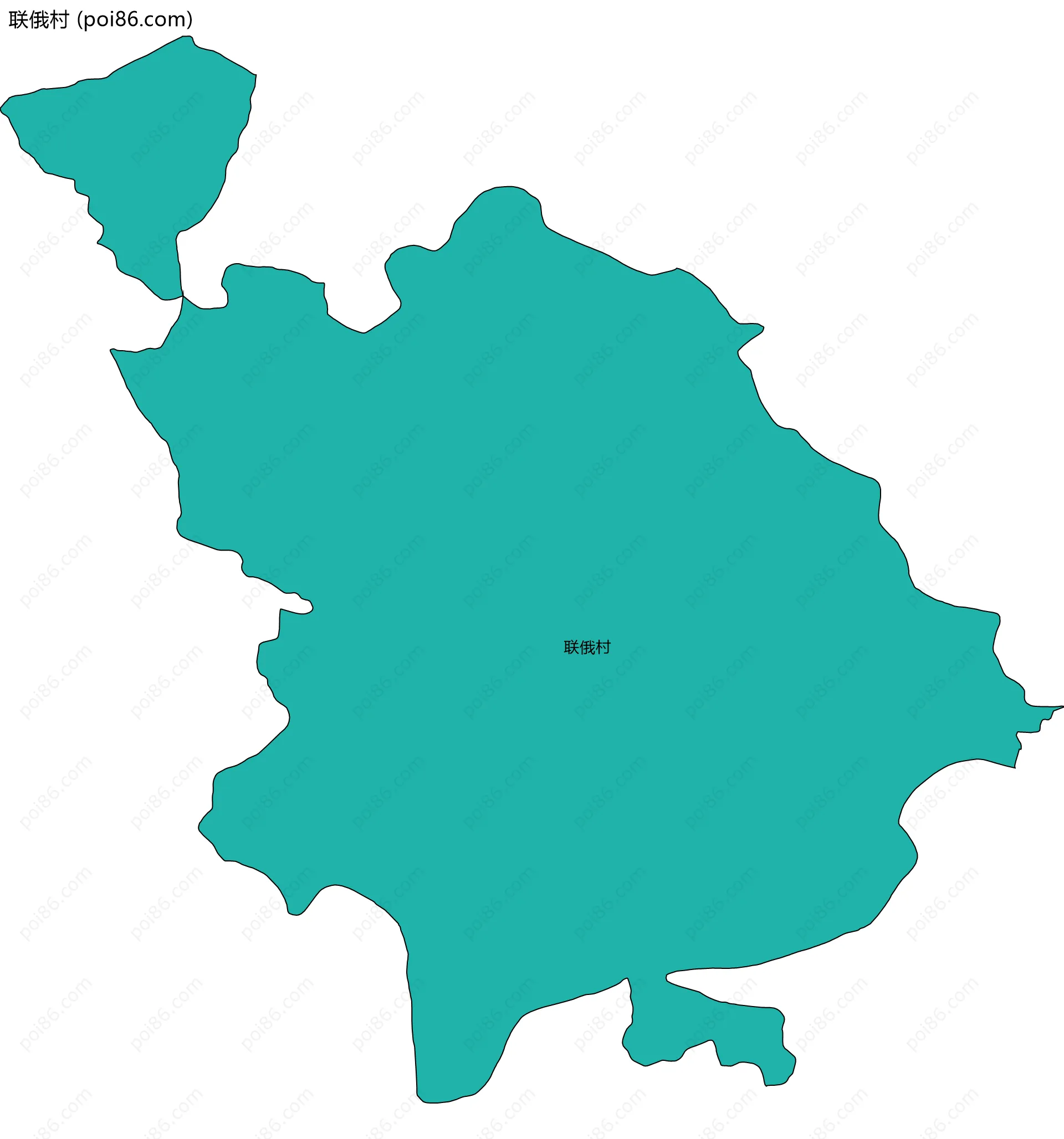 联俄村边界地图