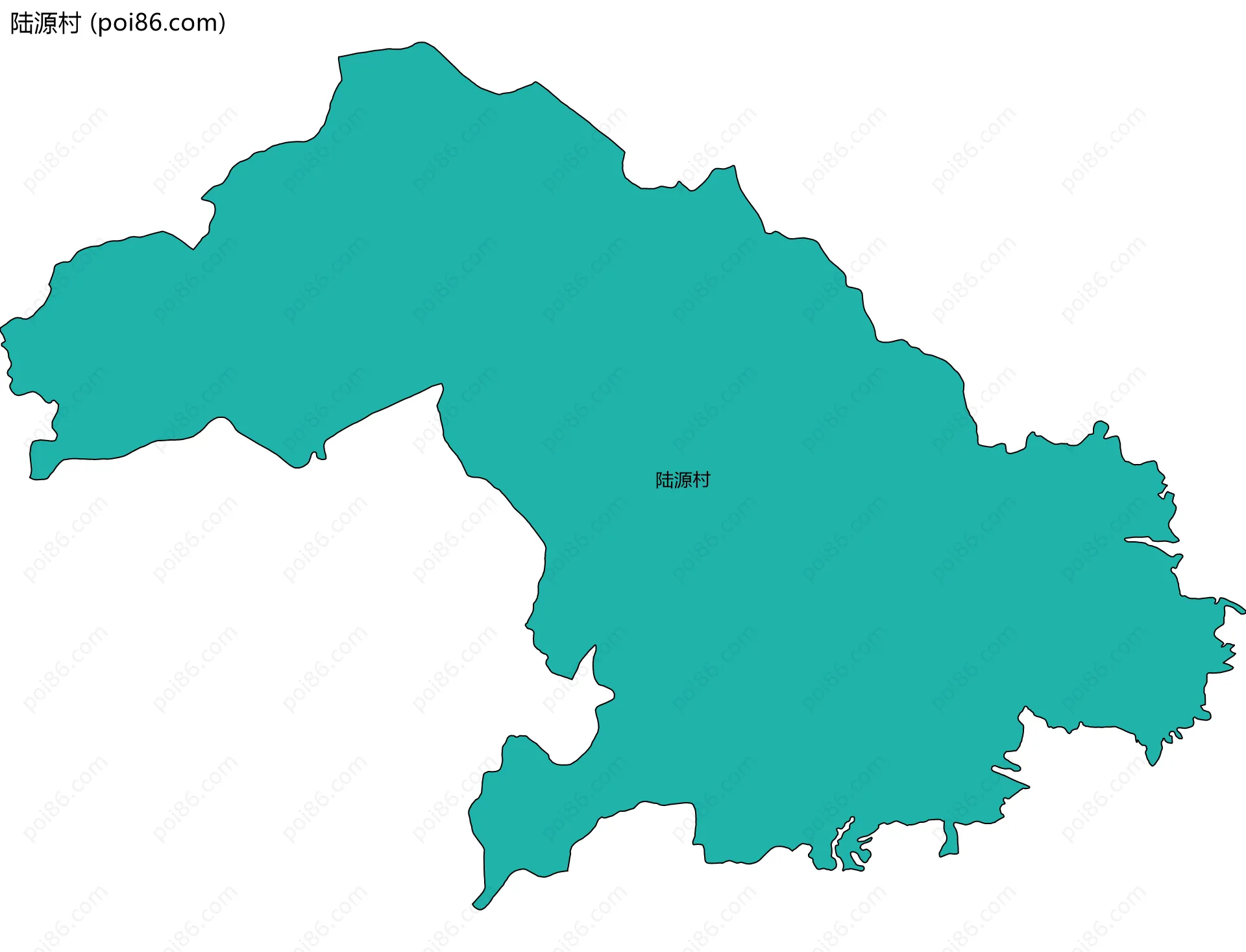 陆源村边界地图