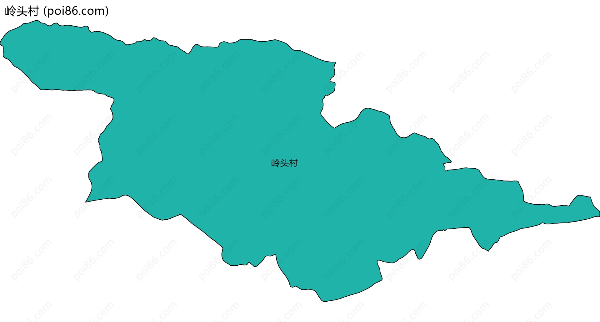 岭头村边界地图