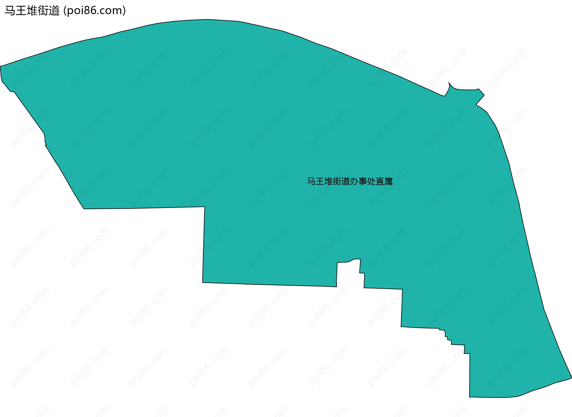 马王堆街道边界地图(五级行政区划)
