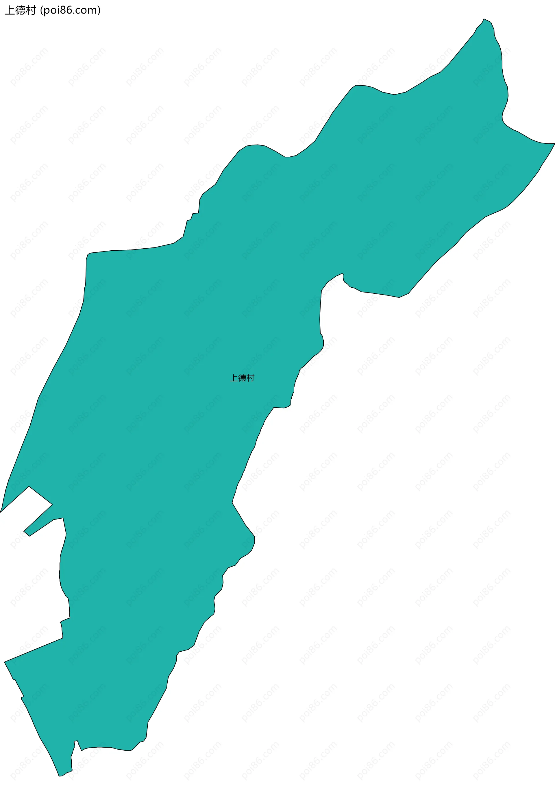 上德村边界地图