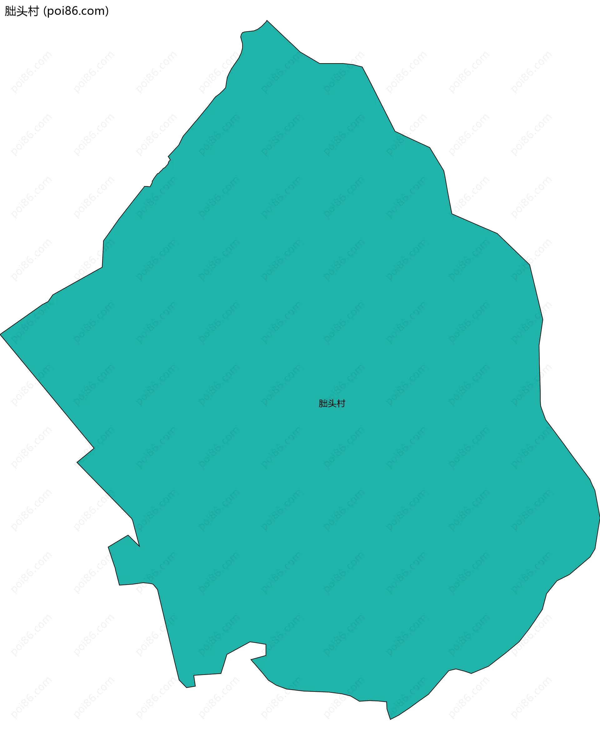 胐头村边界地图