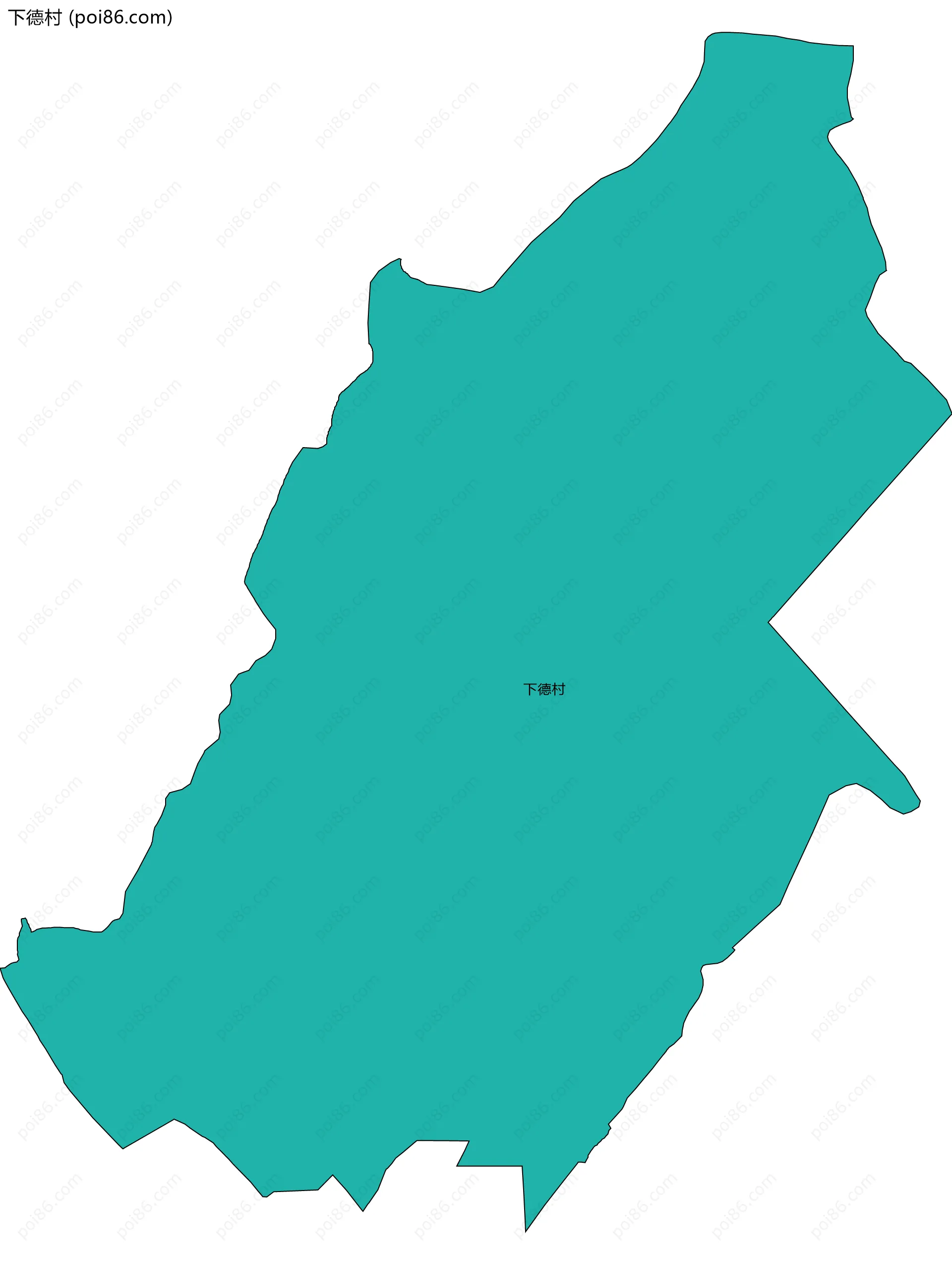 下德村边界地图