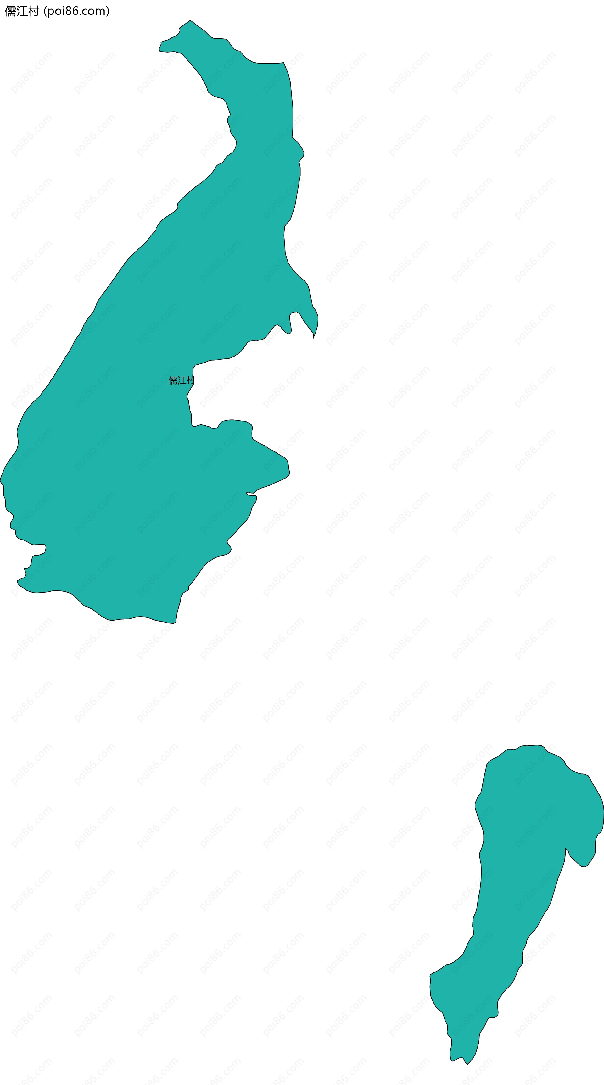 儒江村边界地图