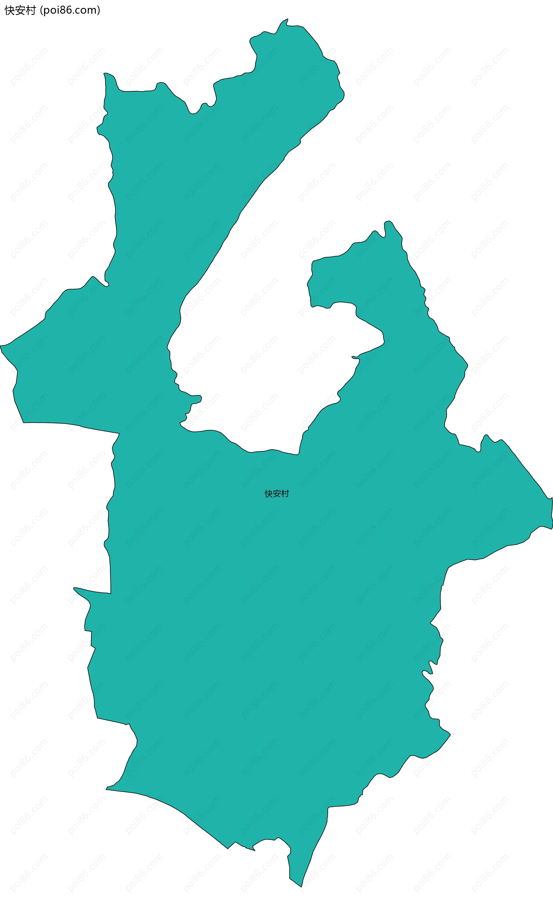 快安村边界地图