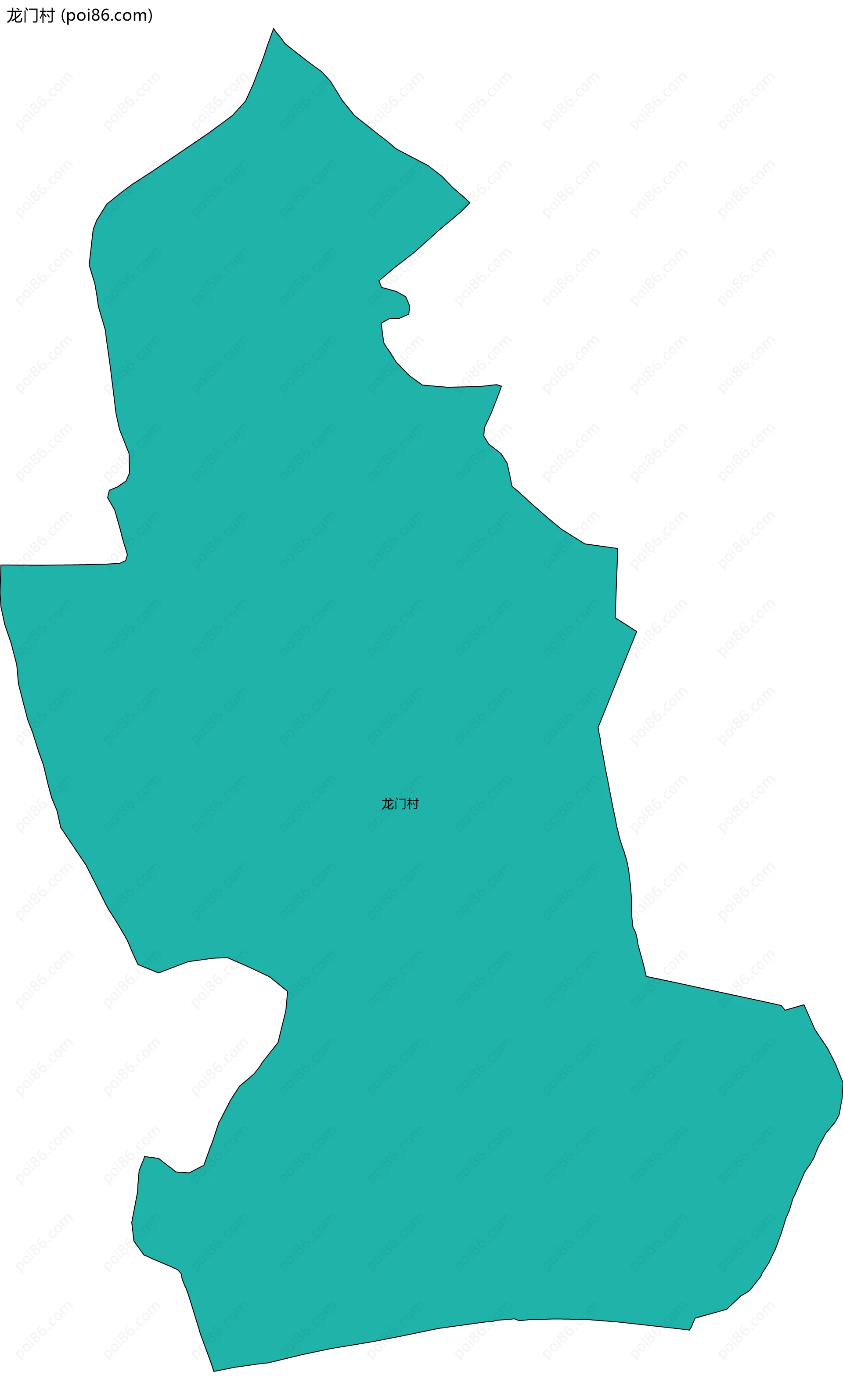 龙门村边界地图