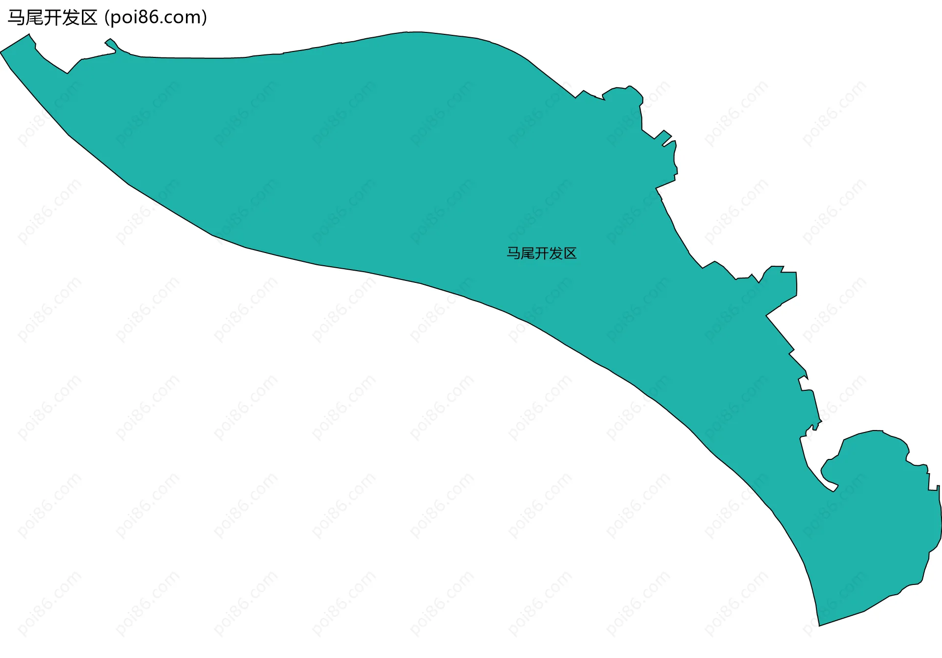马尾开发区边界地图