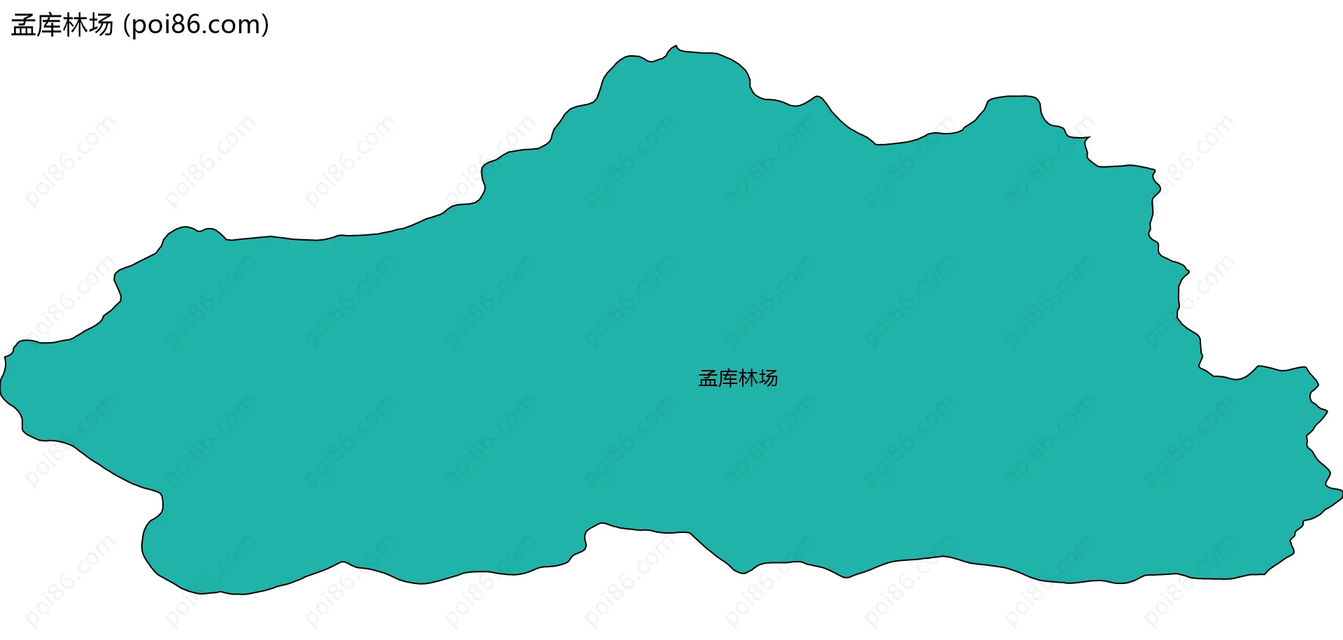 孟库林场边界地图