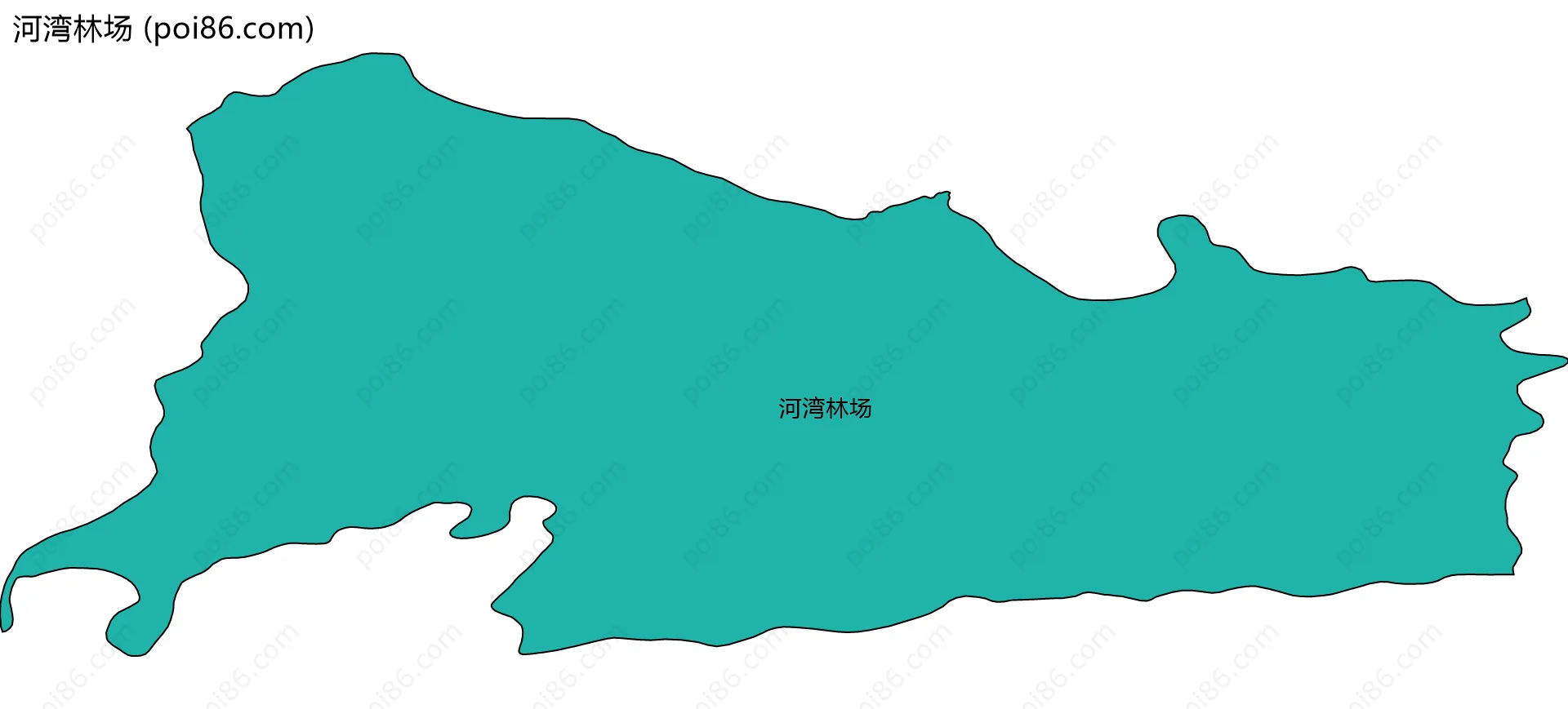 河湾林场边界地图