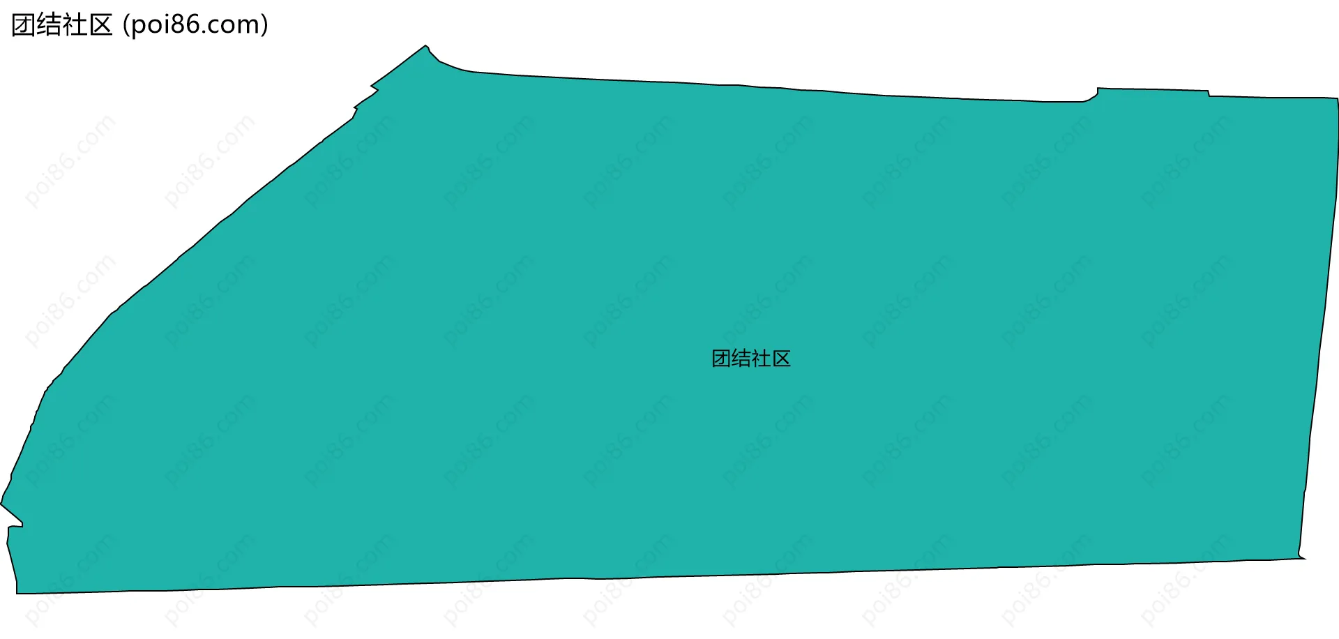 团结社区边界地图