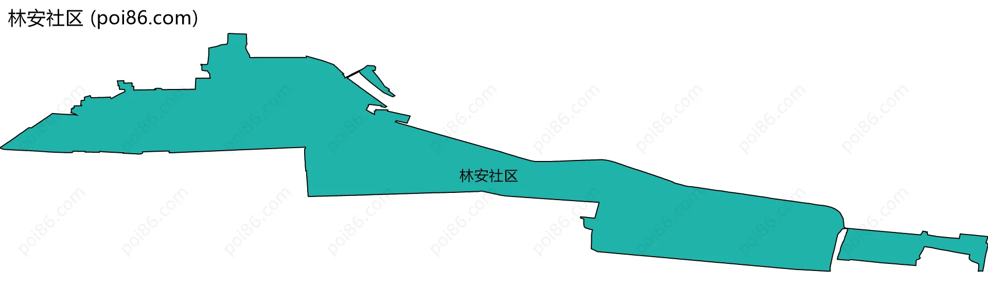 林安社区边界地图