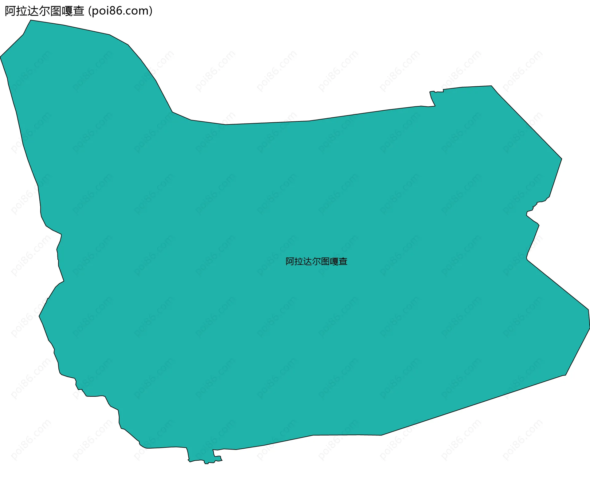 阿拉达尔图嘎查边界地图