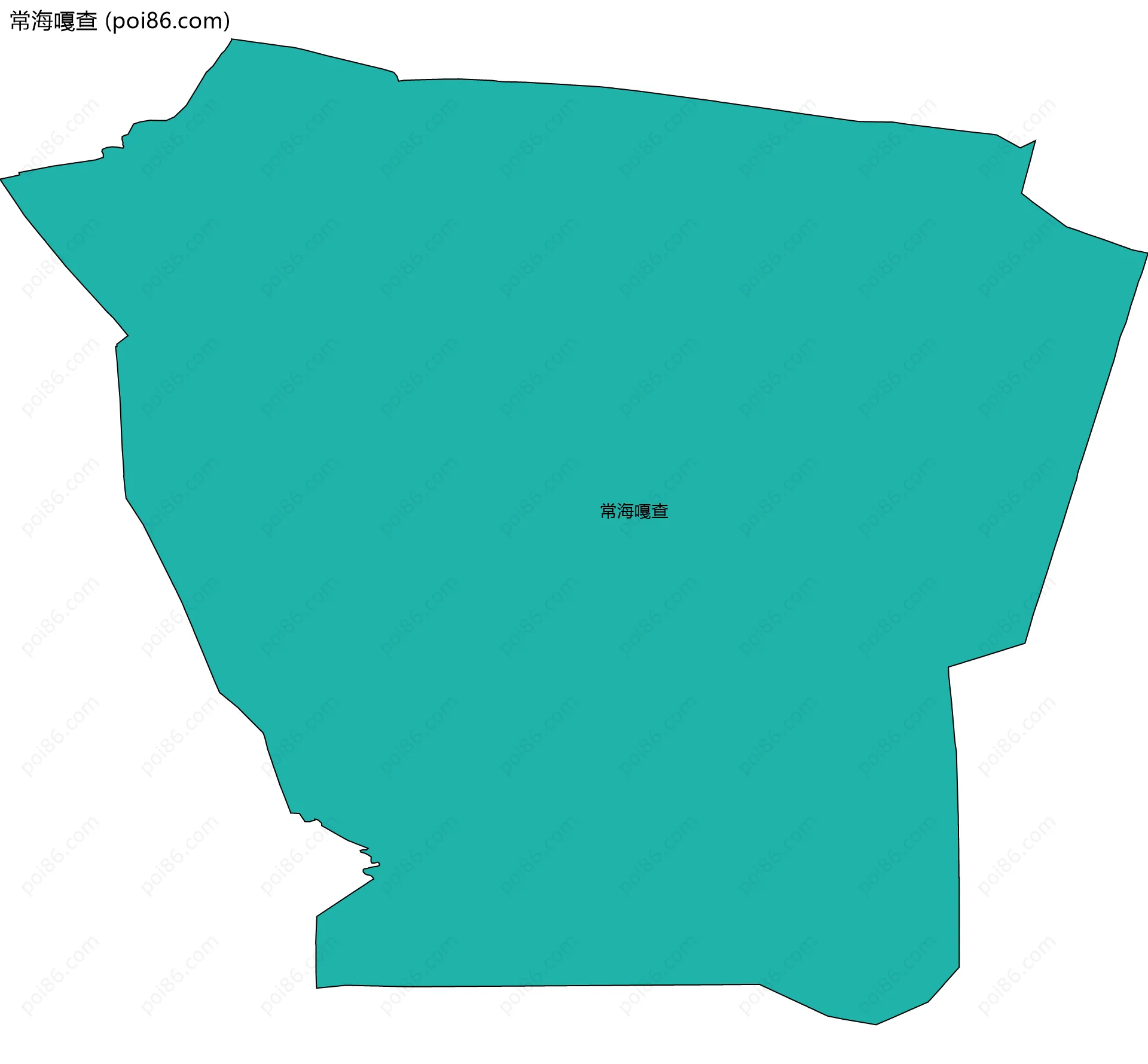 常海嘎查边界地图