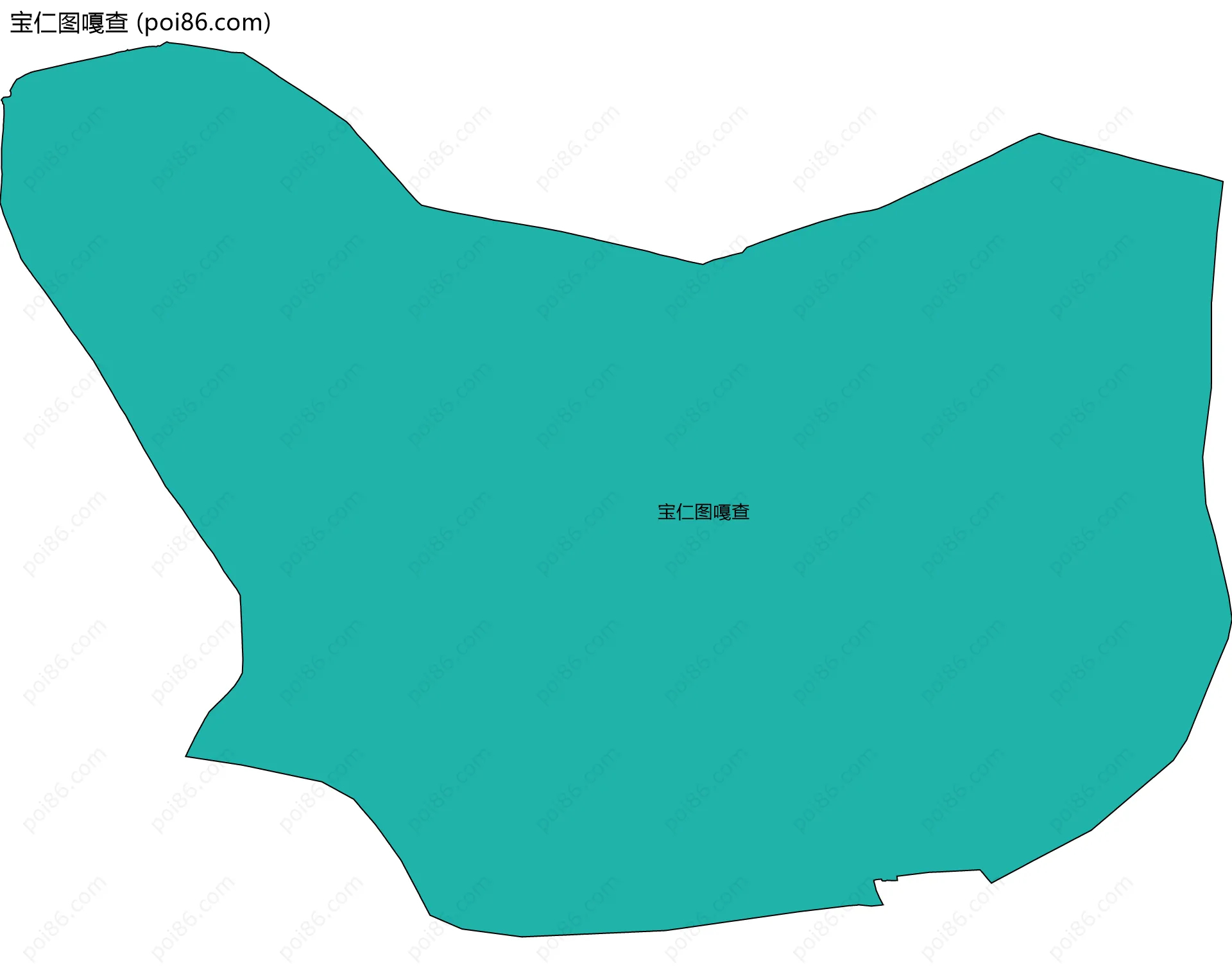 宝仁图嘎查边界地图
