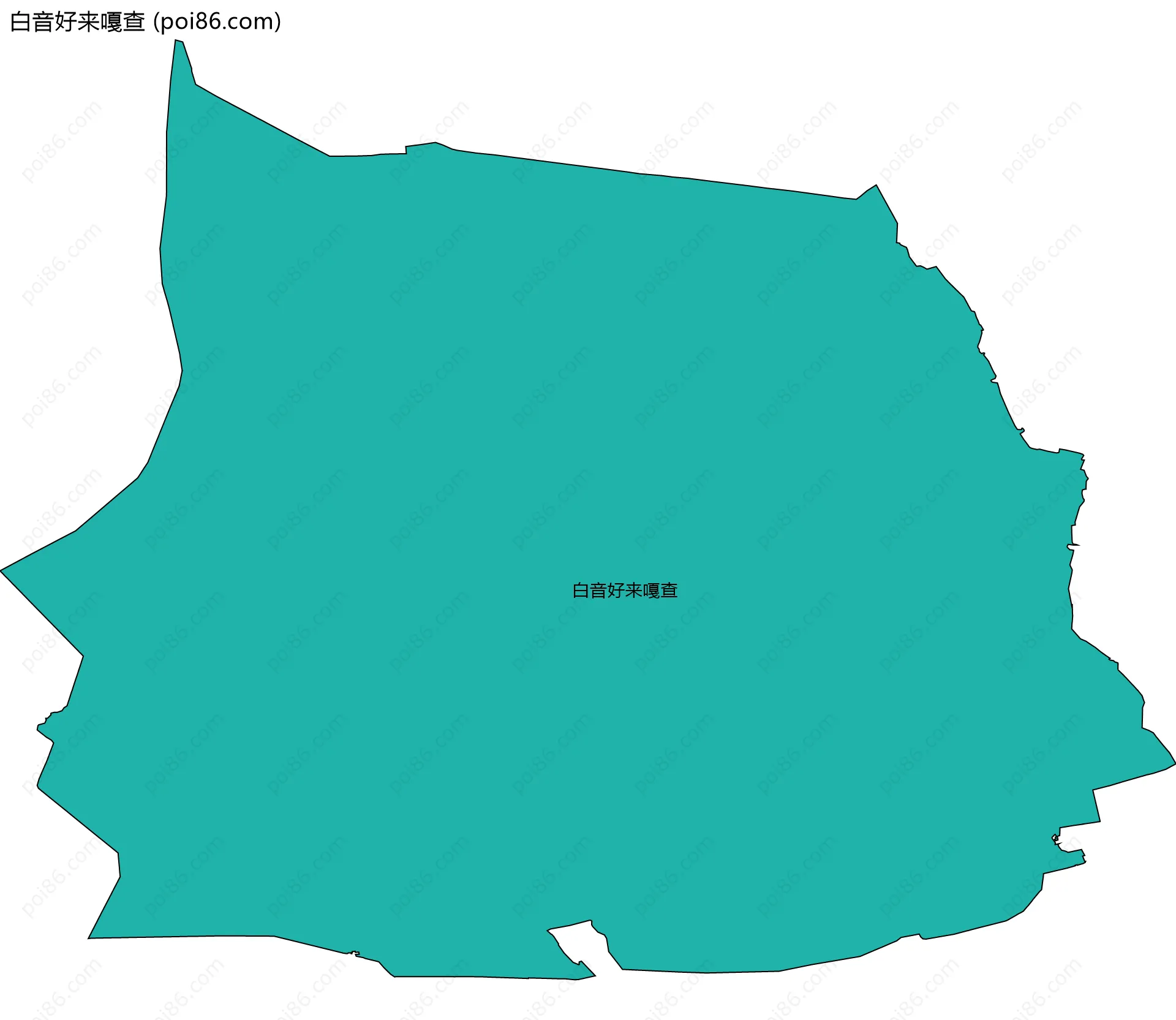 白音好来嘎查边界地图