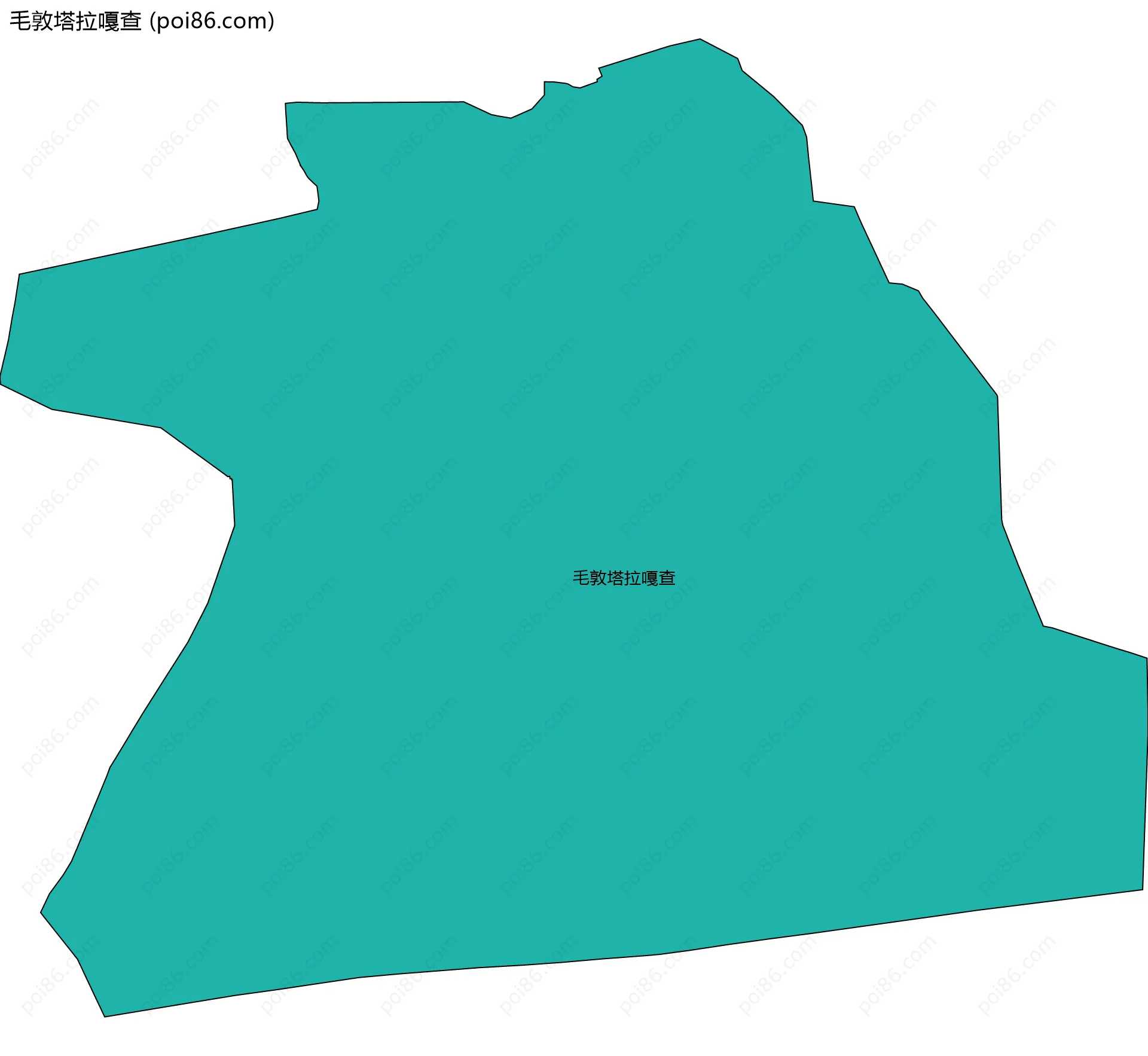 毛敦塔拉嘎查边界地图