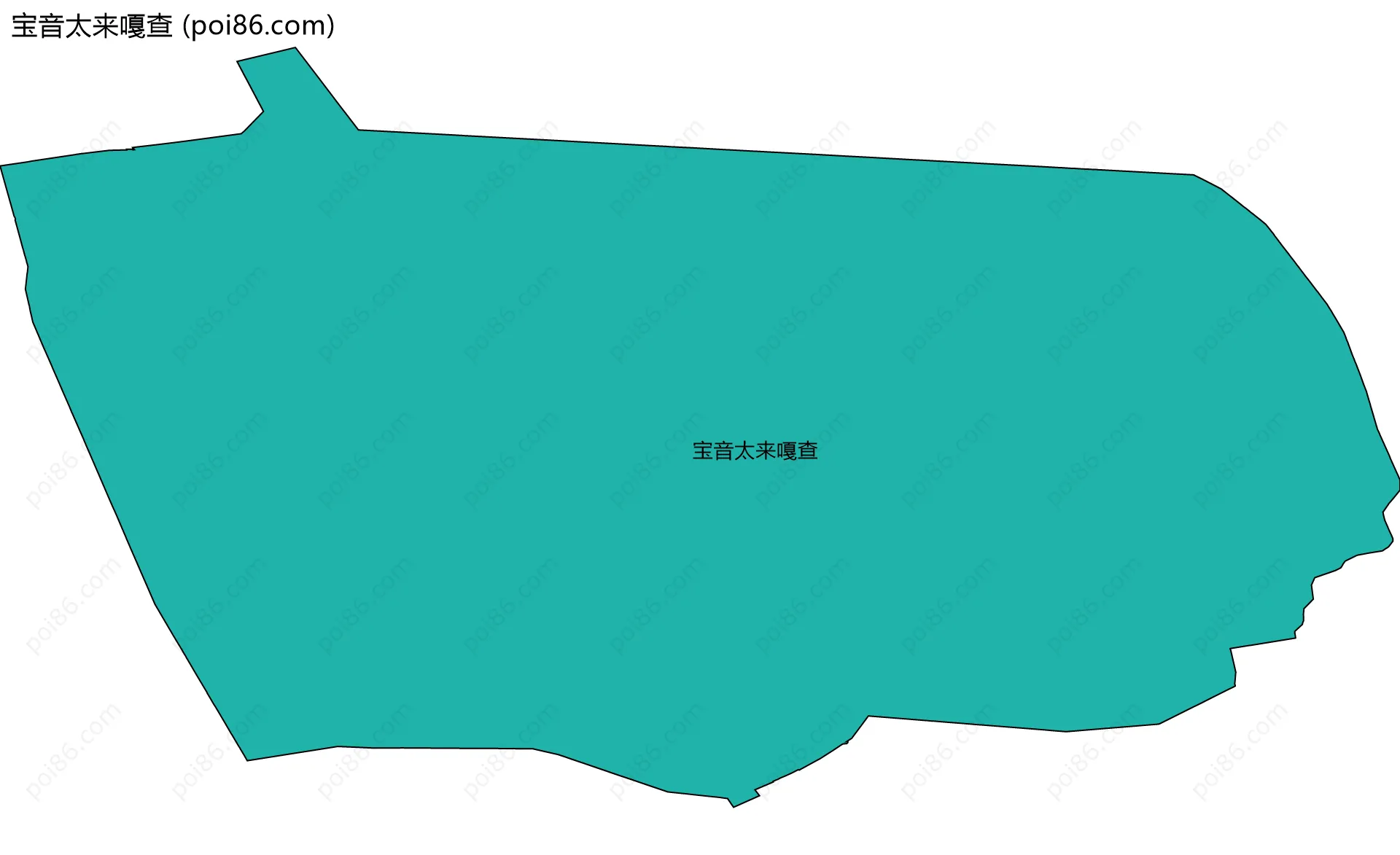 宝音太来嘎查边界地图
