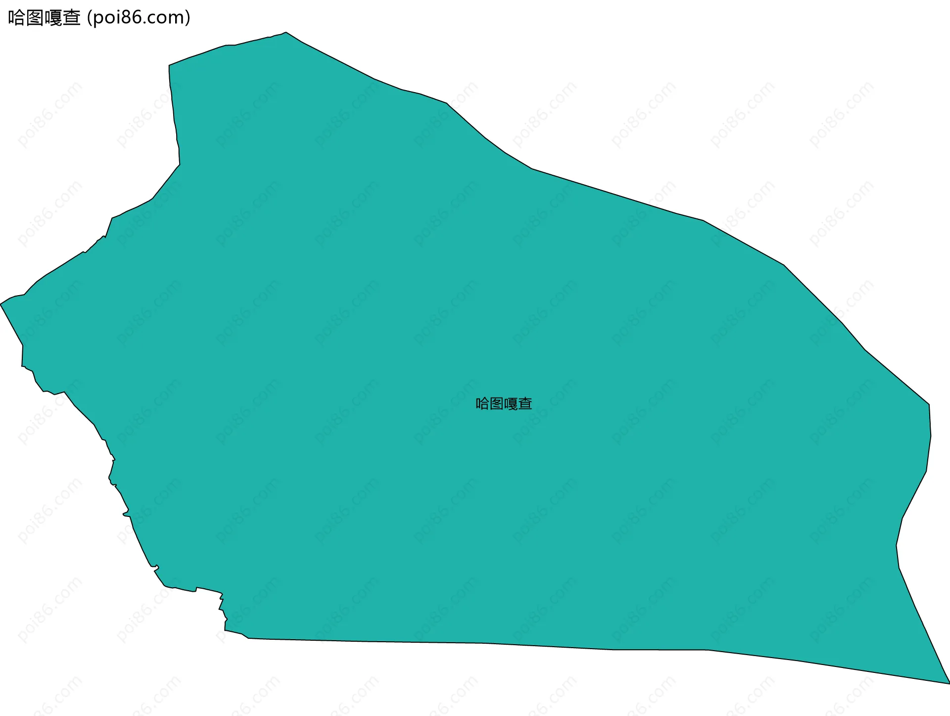 哈图嘎查边界地图