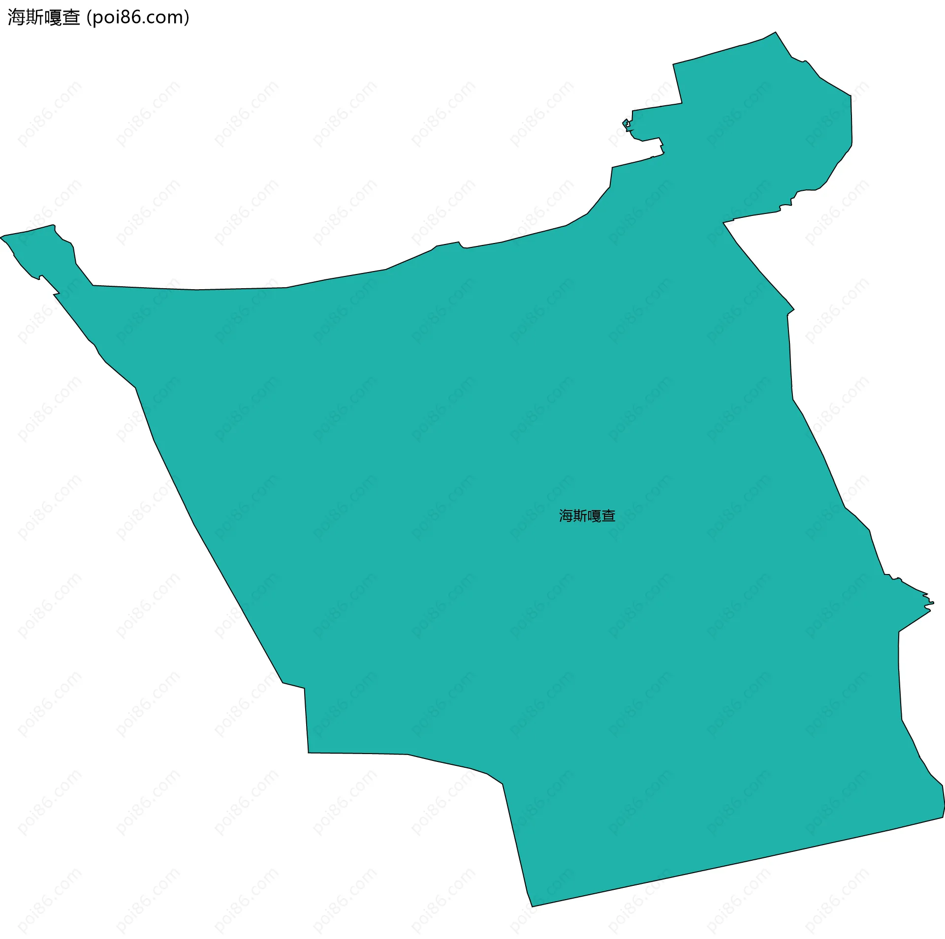 海斯嘎查边界地图