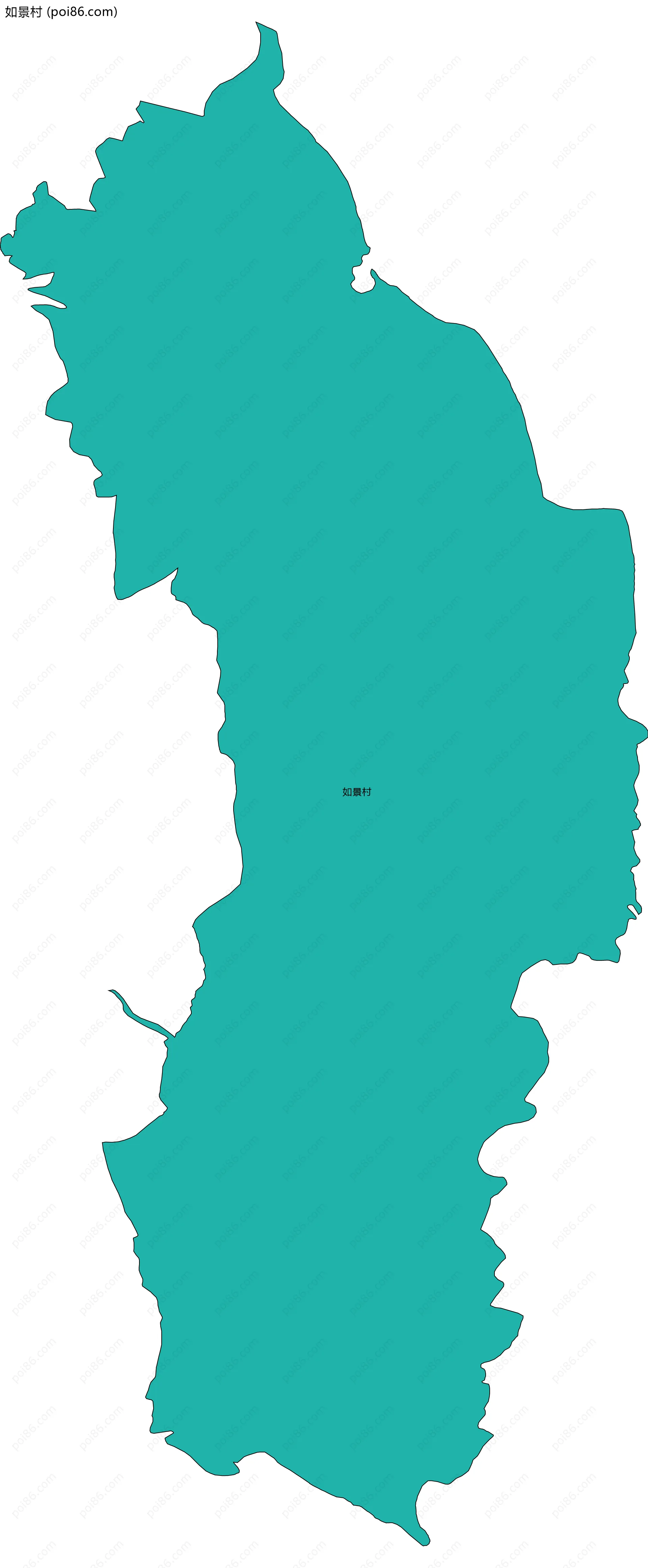 如景村边界地图