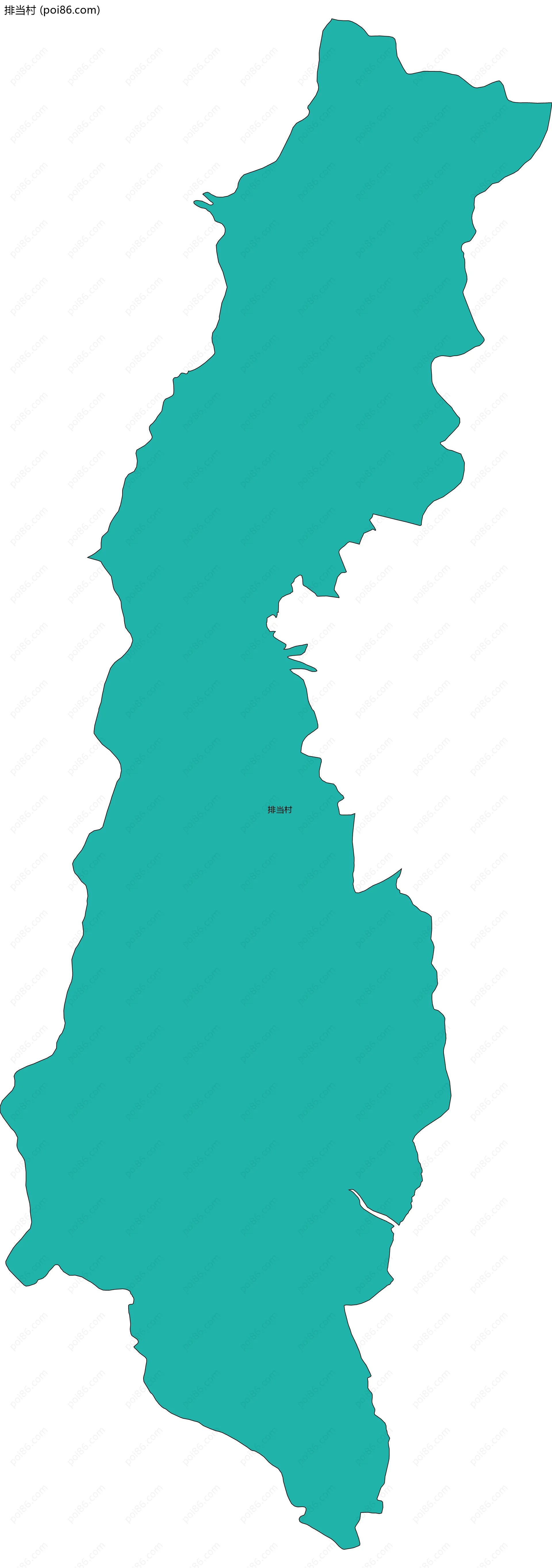 排当村边界地图