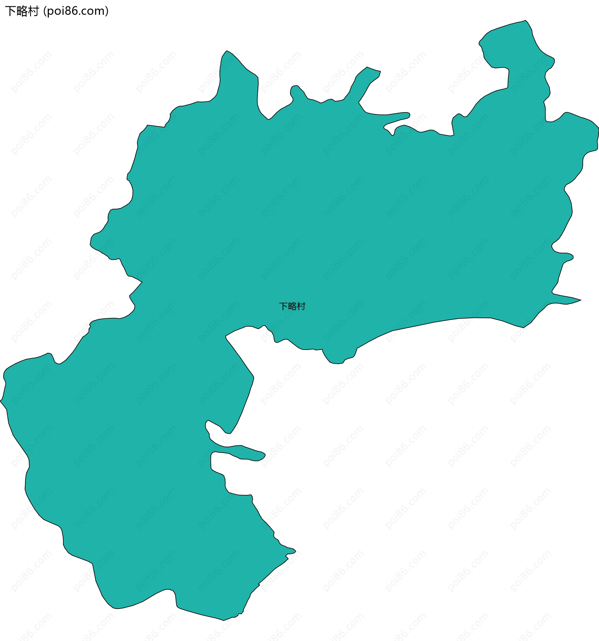 下略村边界地图